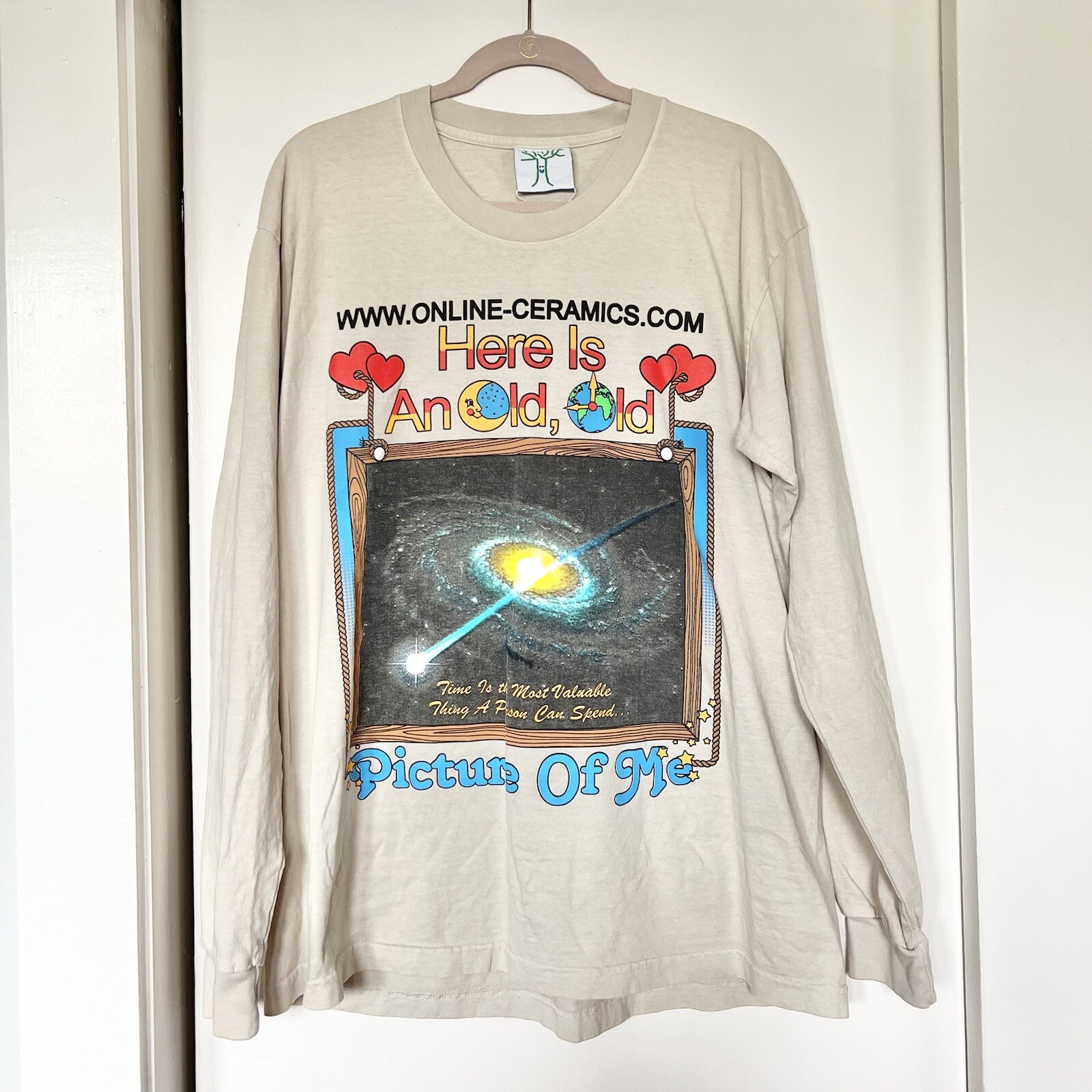Online Ceramics ‘Here Is An Old, Old Picture Of Me’ Long Sleeve Graphic Tee