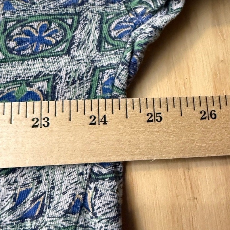 Dockers Vintage 1990s geometric design all over print skate boxy shirt Sz Large
