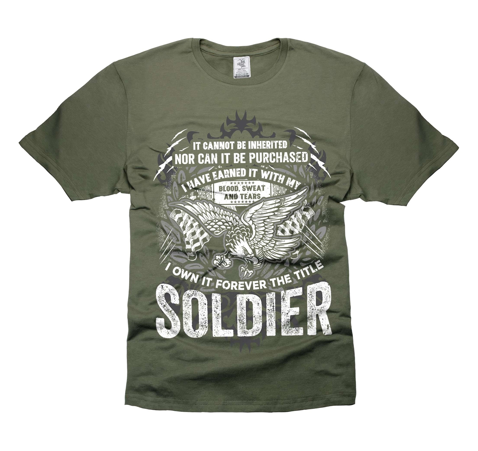 Mens Soldier T-shirt Soldier Patriotic Shirt Soldier Birthday Christmas Gifts