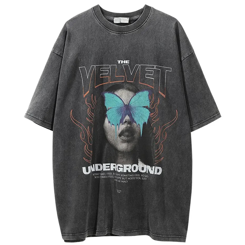 THE VELVET UNDERGROUND Vintage Dark Heather Color reprint Shirt AN49606