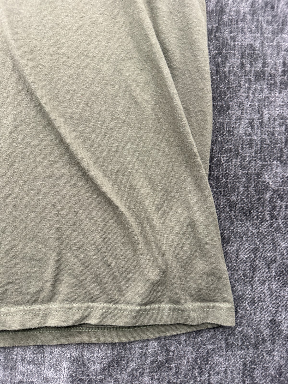 Vintage Rothco T Shirt Mens 3XL Olive Green Skull Crossbones Black Ink Design