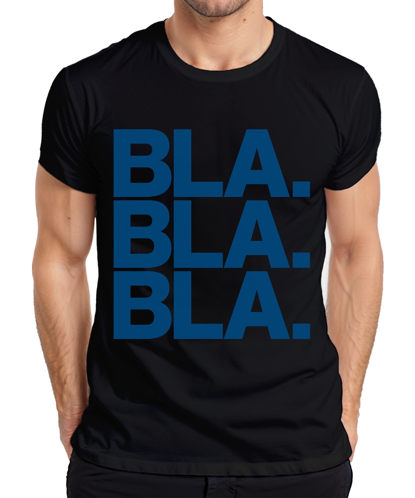 BLA BLA BLA Saying Sarcasm Humor Statement Minimal Ironic Men&rsquo;s T-Shirt