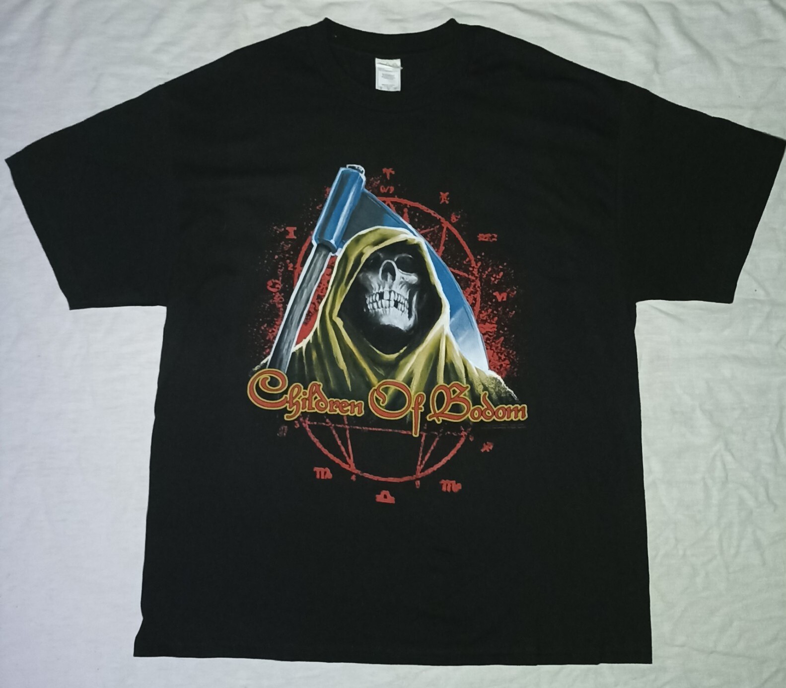 Vtg DEADSTOCK 2009 Children of Bodom Gnostic Reaper AAA Alstyle T-Shirt Size XL