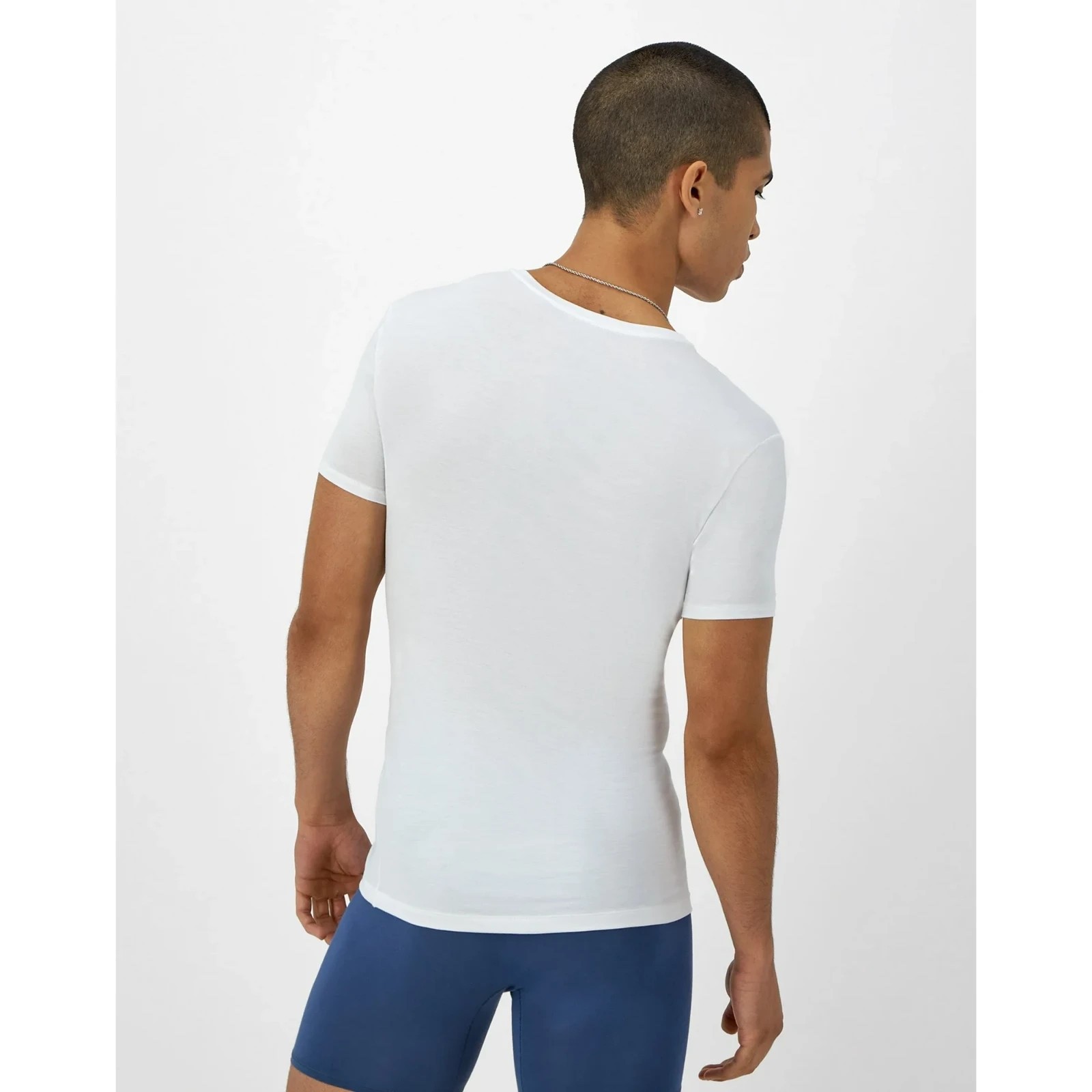 Hanes Originals Ultimate Men&rsquo;s SuperSoft Crewneck Undershirt, White, 4-Pack L