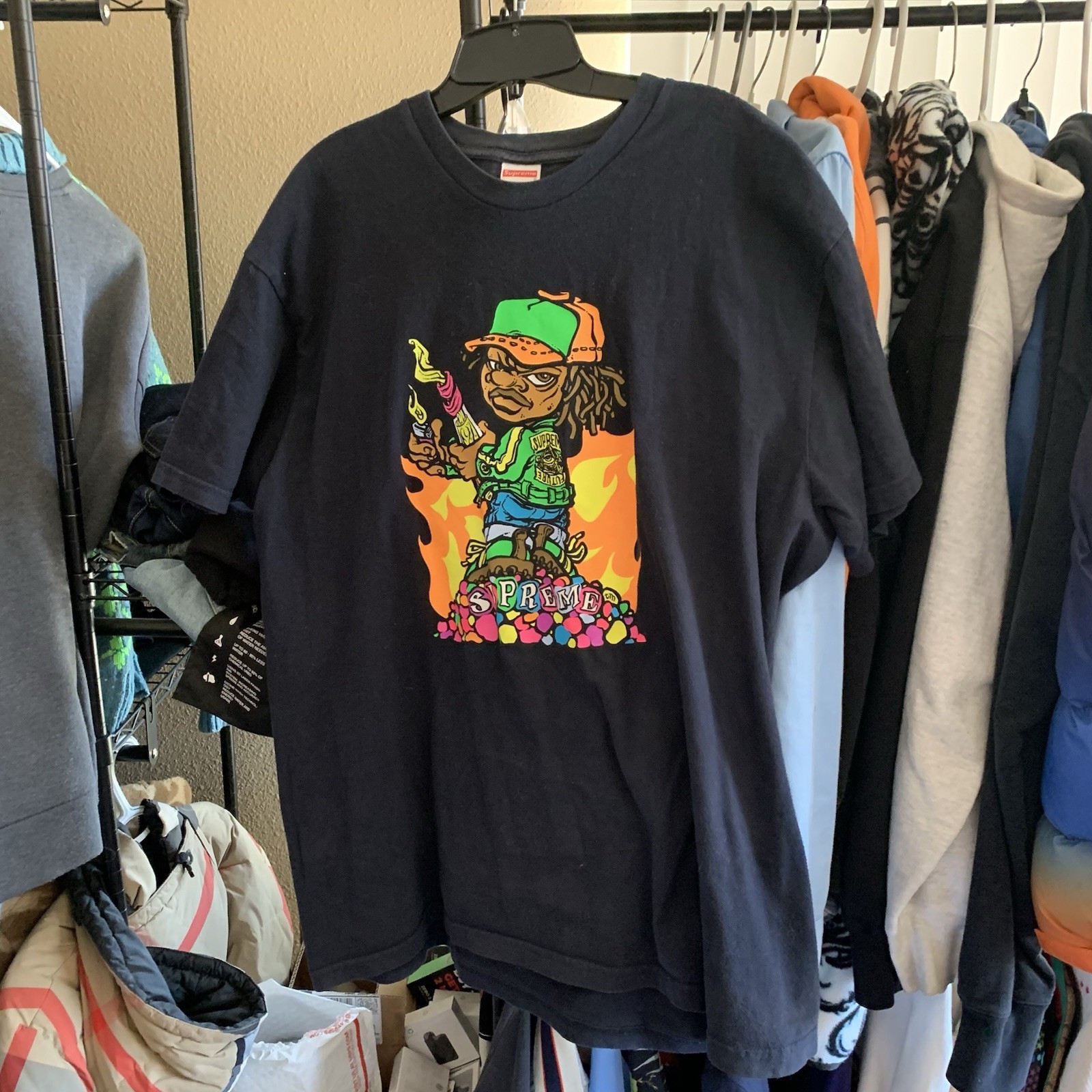 Supreme Molotov Kid TShirt black XL Used