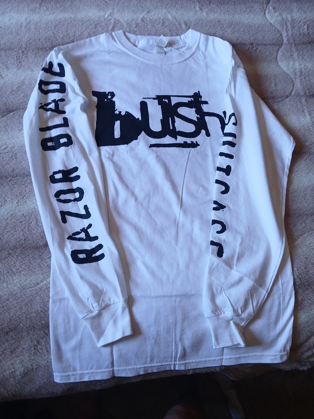 VINTAGE, BUSH Razorblade Suitcase Tour Band Long Sleeve Shirt, Large NEW