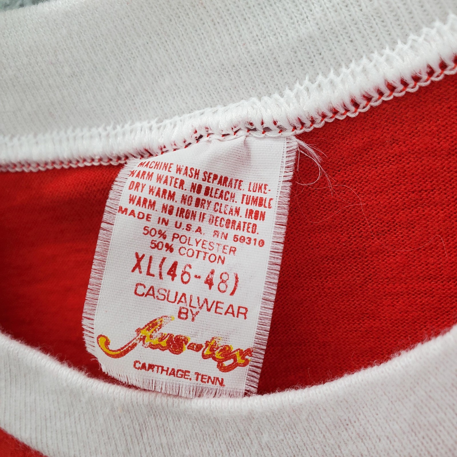 Vintage Coke Go For The Guinness Shirt Mens XL Red Ringer 1986 80s USA Made