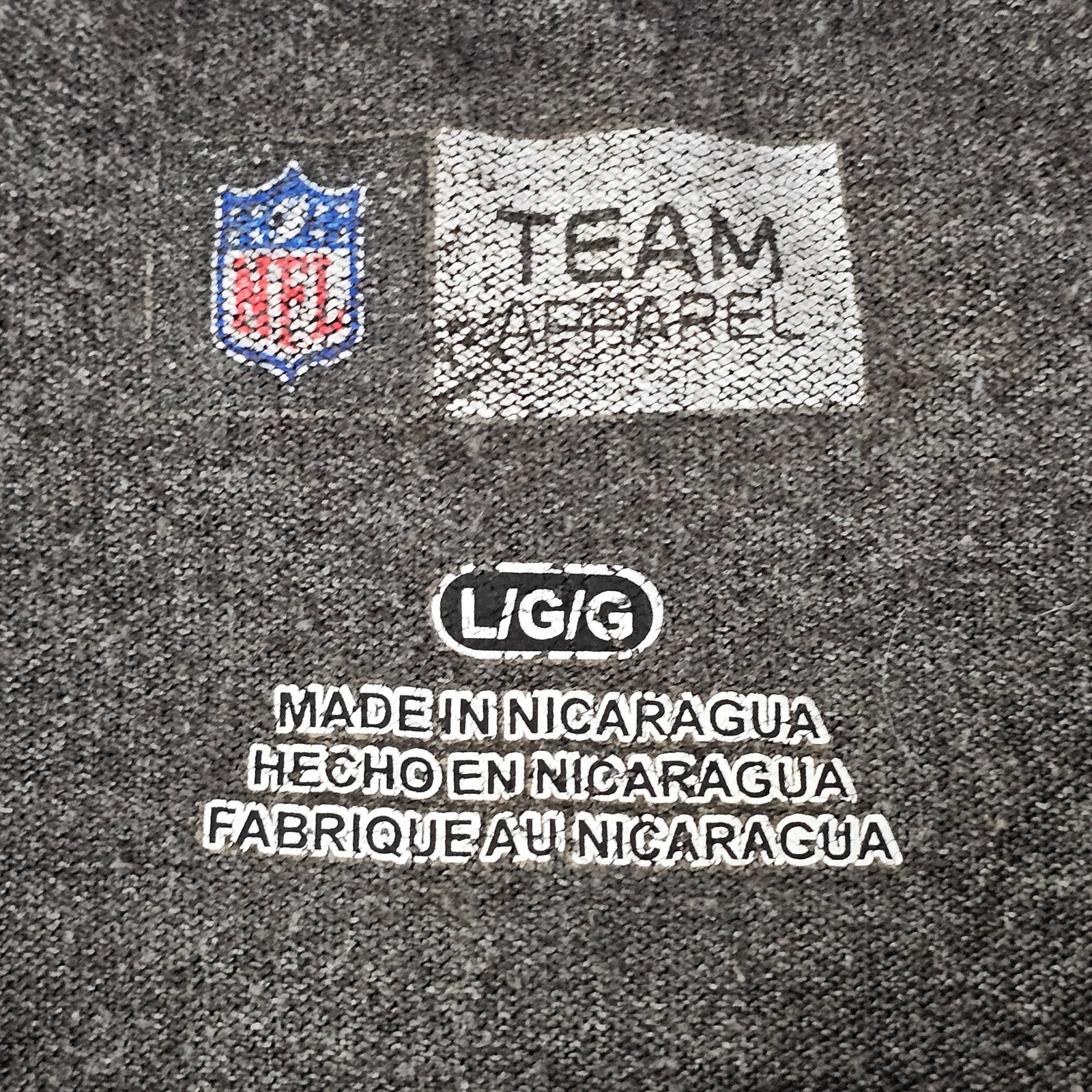 New England Patriots Football Gray Short Sleeve T-Shirt Men&rsquo;s L