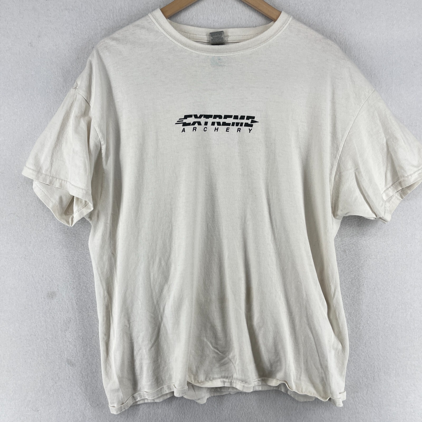 EXTREME ARCHERY Shirt Mens XL Westchester Mamaroneck NY Indoor Bow Arrow White