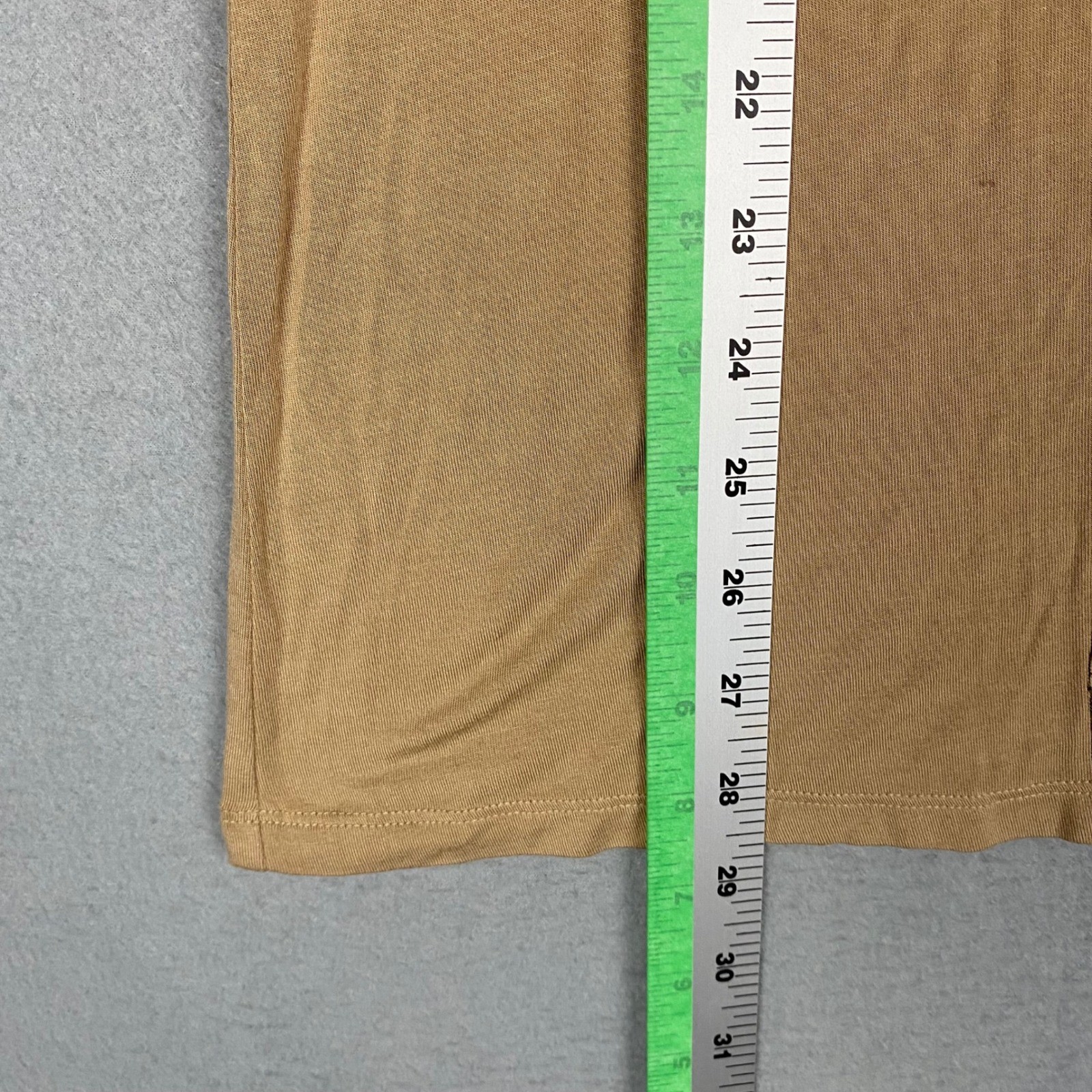 G.H. Bass & Co. Graphic Tee Mens XL Tan Long Sleeve Deer Nature Stretch