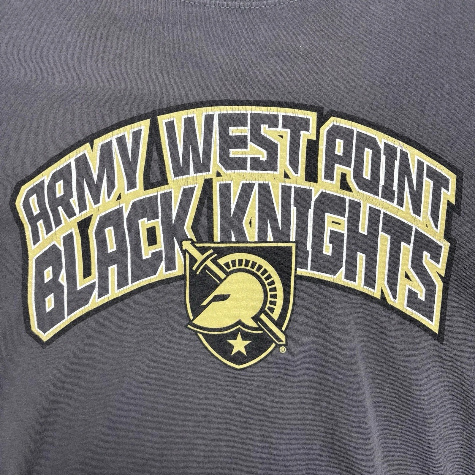 Army West Point Black Knights Long Sleeve Gray T-Shirt Mens Size Large