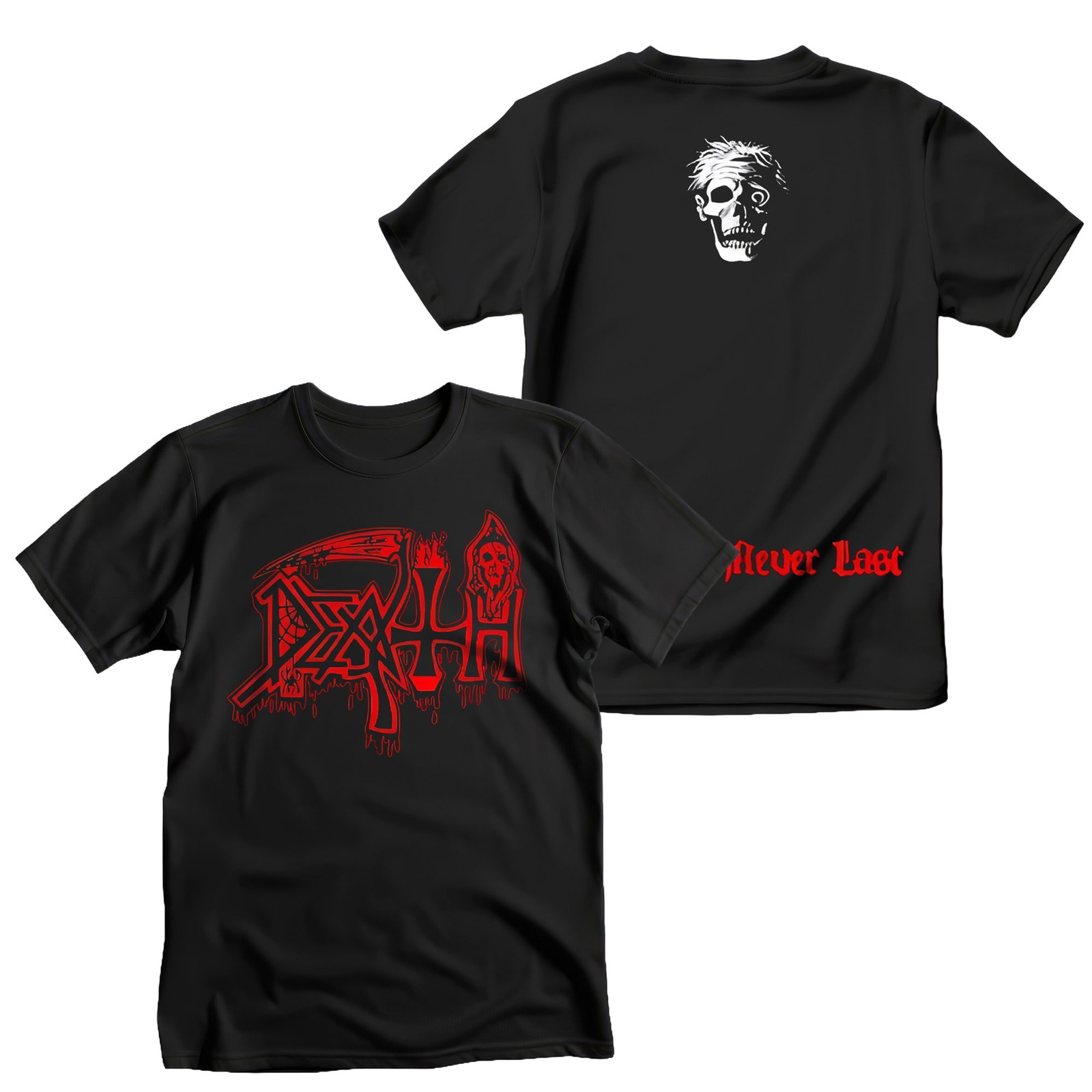 Authentic Death Life Will Never Last T-Shirt S-2XL NEW