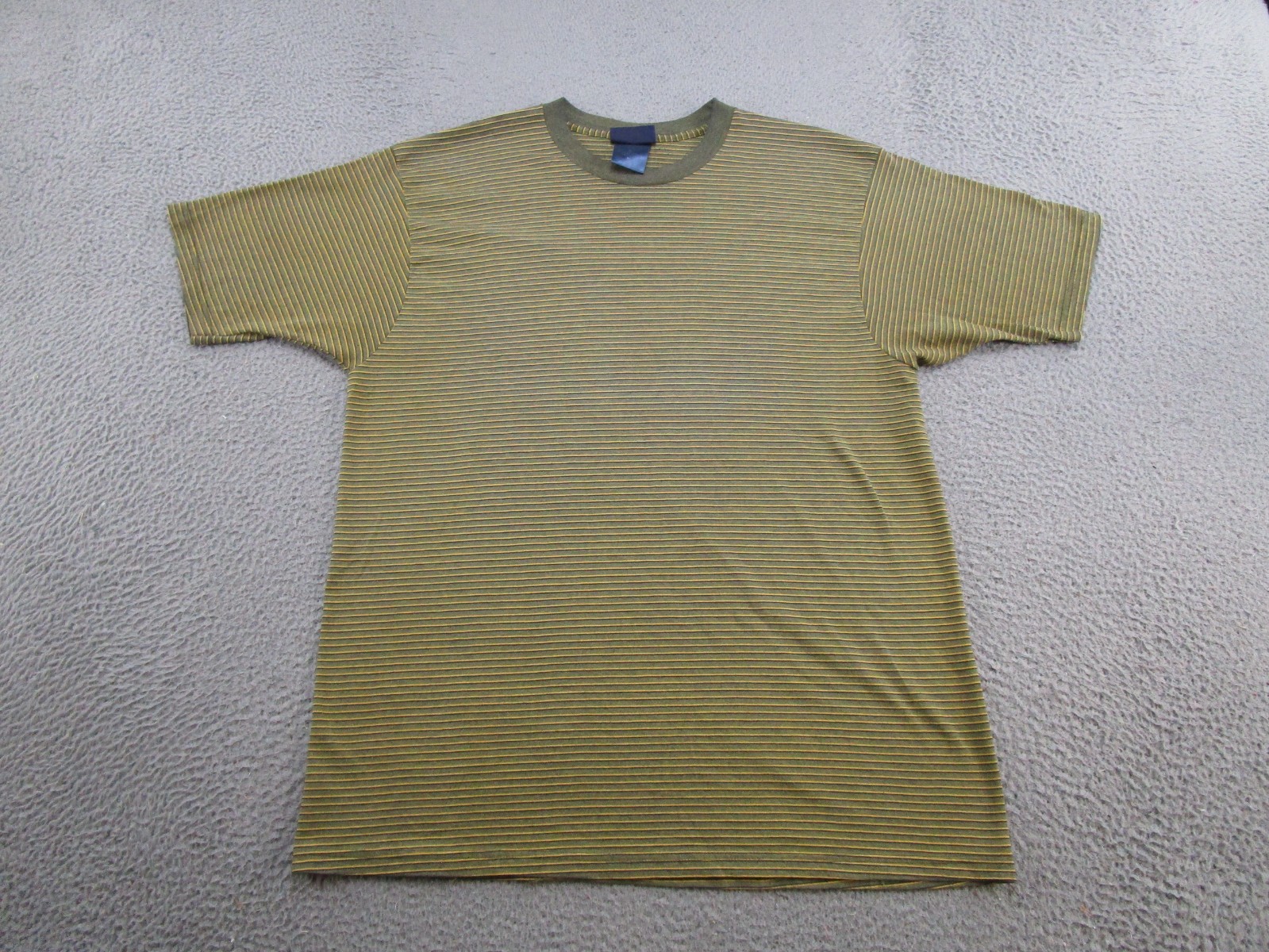 Vintage Y2K Puritan Striped T-Shirt Size XL Skater Grunge Streetwear Hip Hop
