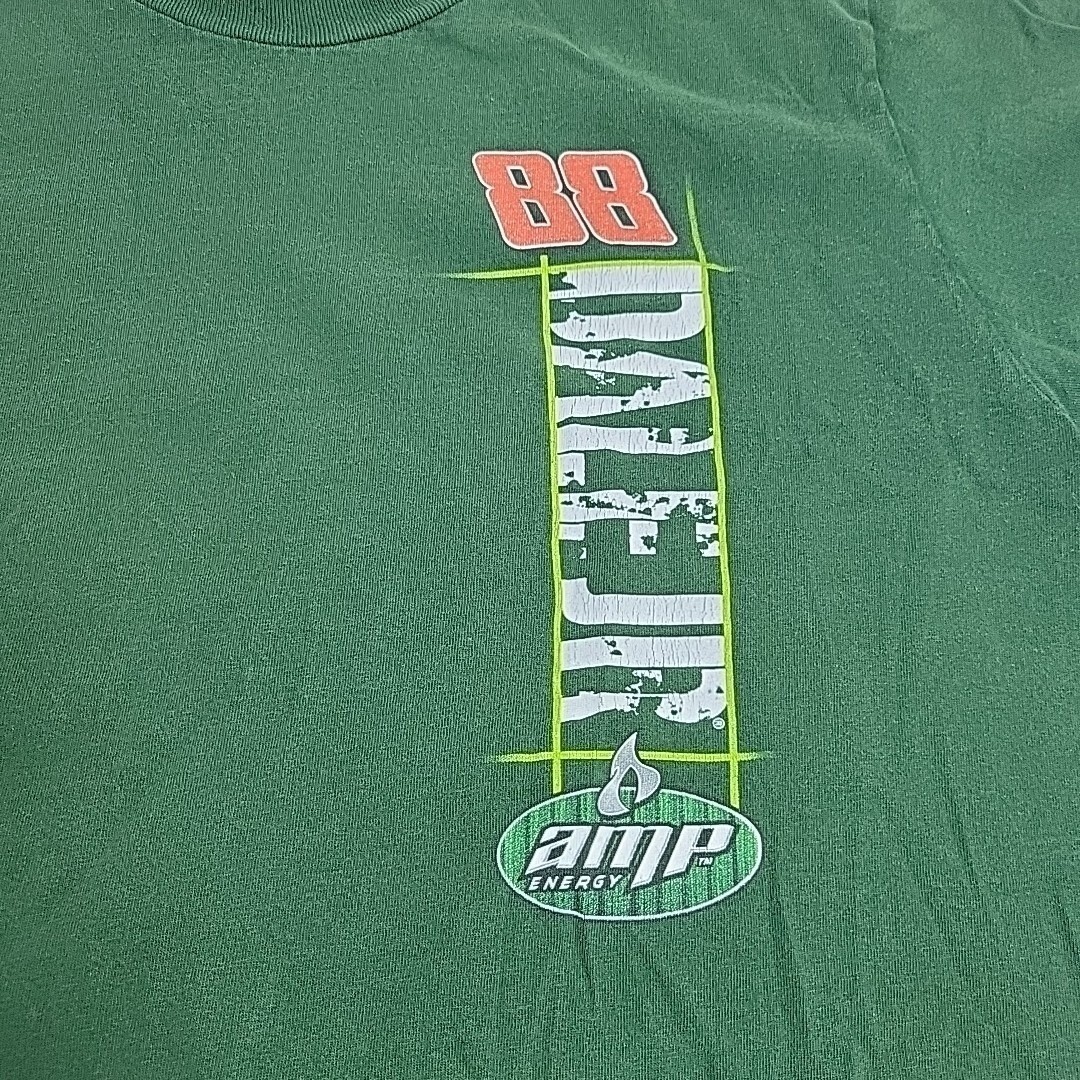 NASCAR Dale Earnhardt Jr 88 Amp Energy Green Graphic T-Shirt Mens Large L