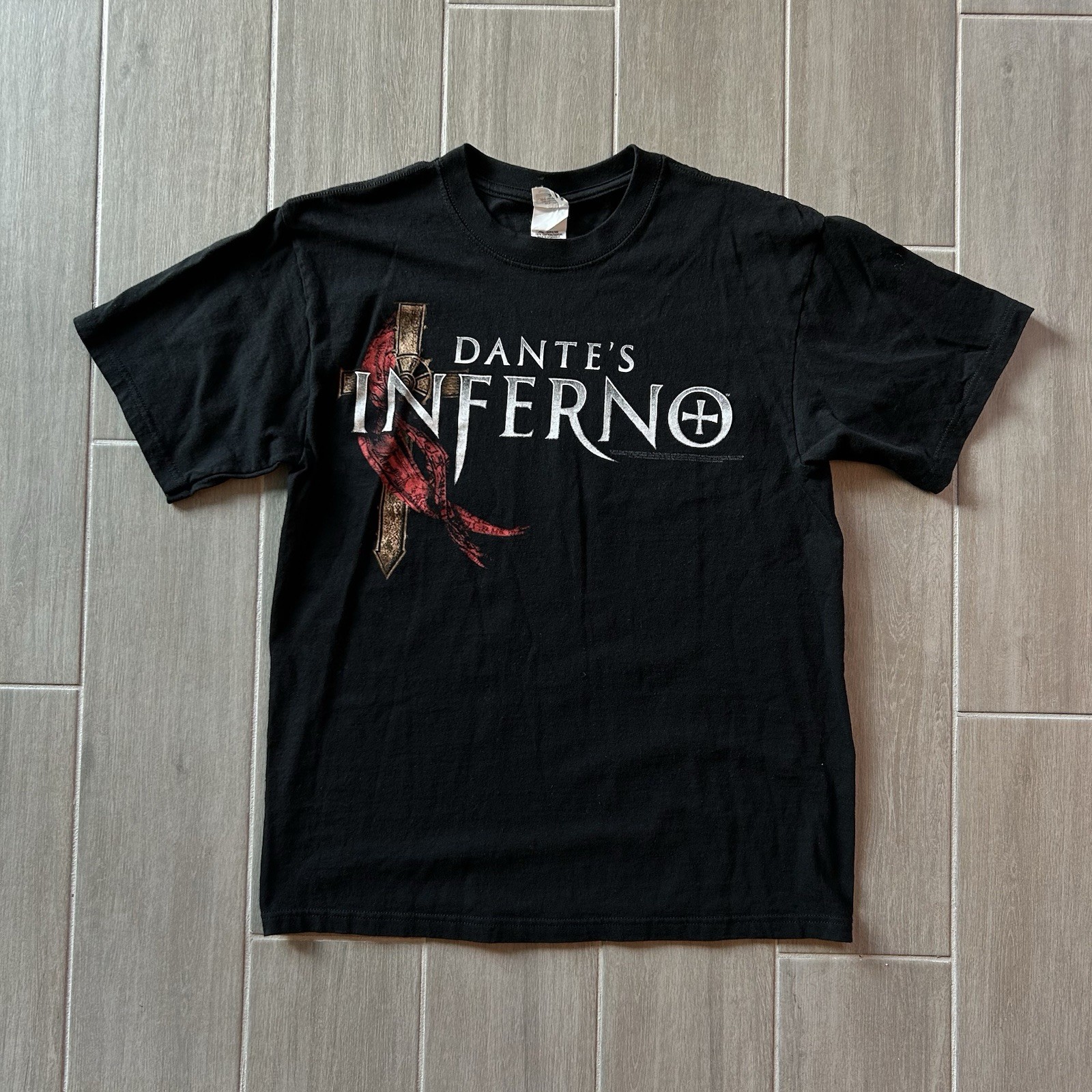 Vintage 2010 Dante’s Inferno video game promo shirt Size M