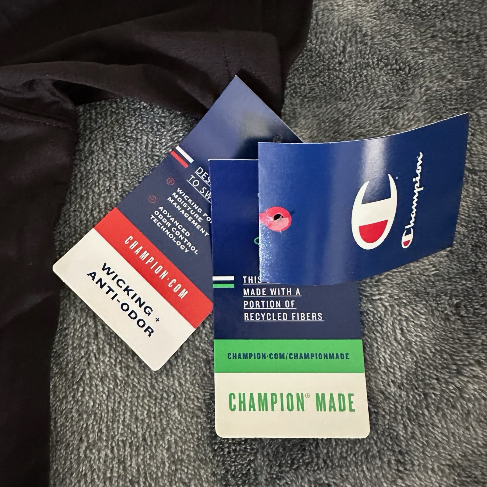 Champion Mens Double Dry Core + Anti-Odor T-Shirt—Brand New—Various Sizes
