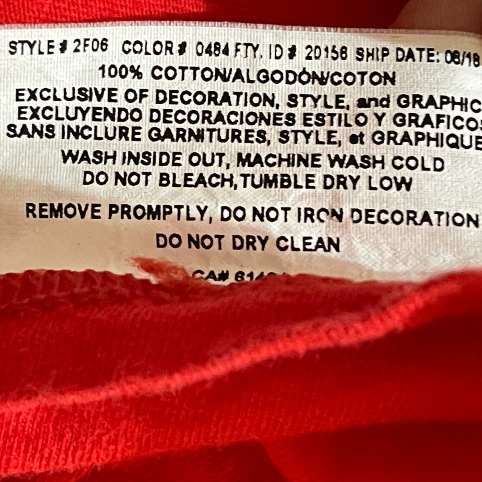 Cincinnati Reds 2019 Opening Day Short Sleeve Crewneck T-Shirt Size XXL 2XL