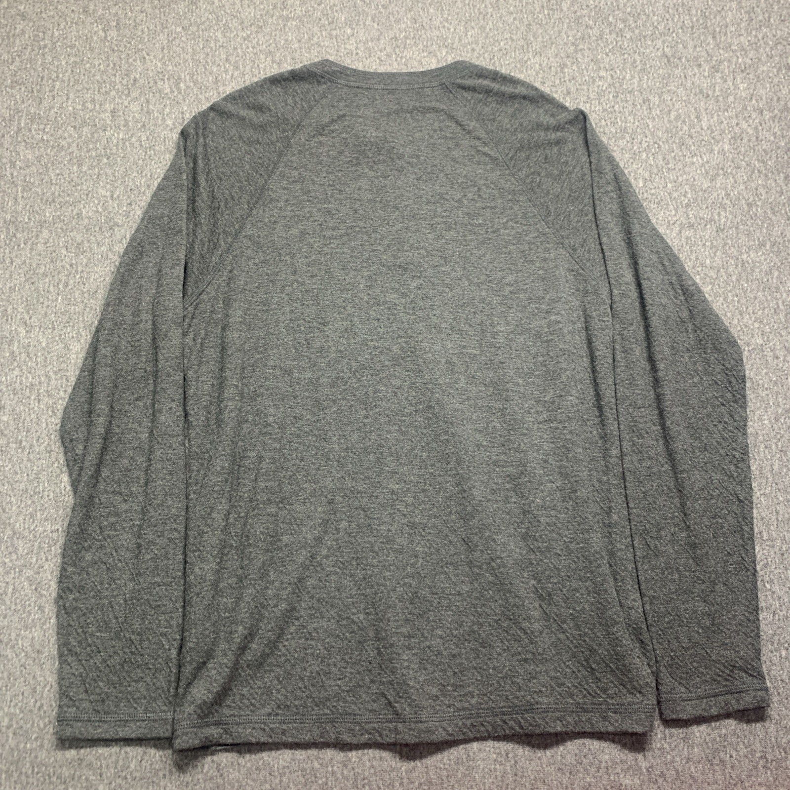 Faherty Cloud Cotton PIMA COTTON Henley Shirt Men&rsquo;s Gray Long Sleeve – Size L