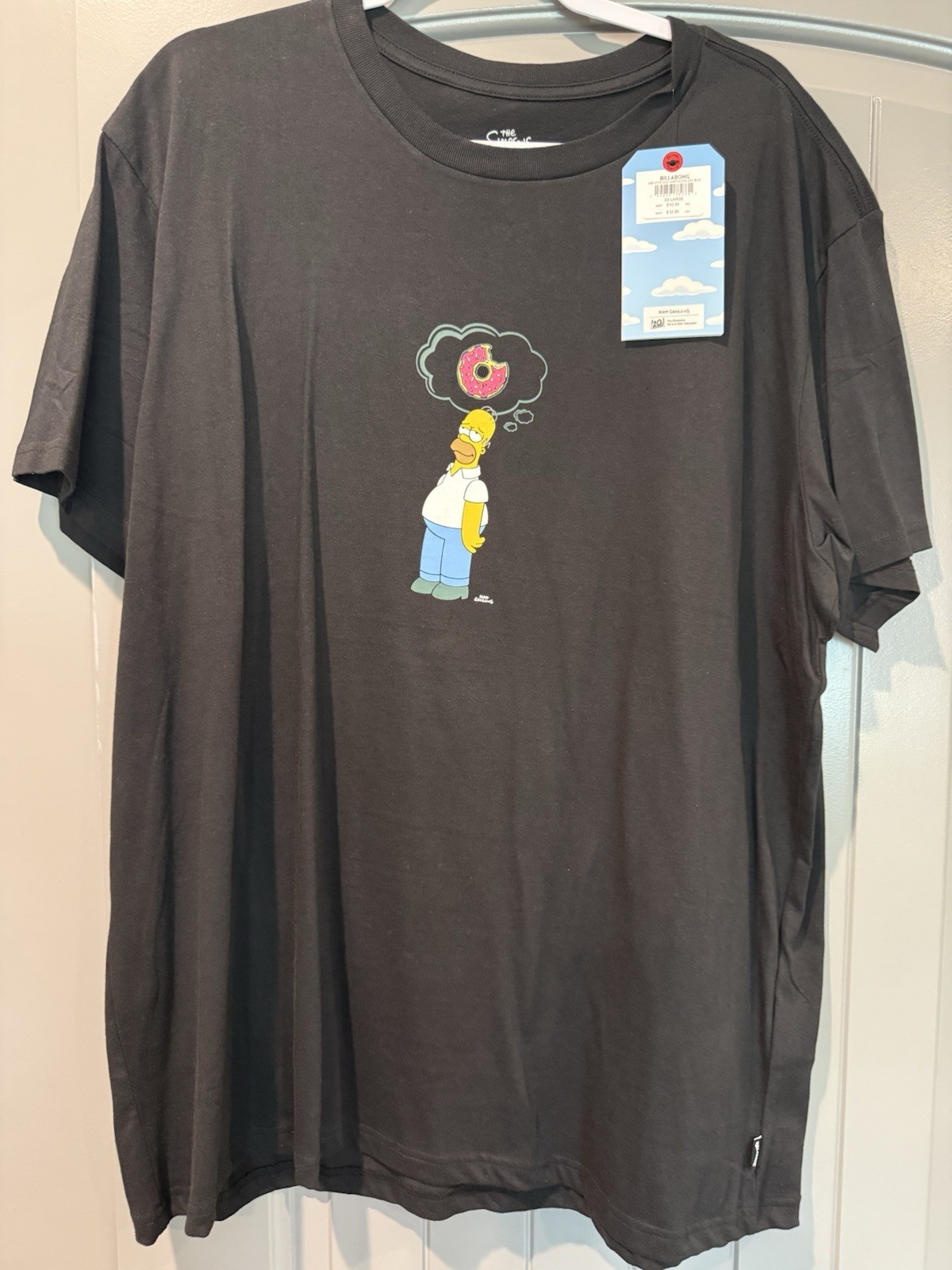 NWT Billabong The Simpsons Homer Donut T Shirt Size XXL