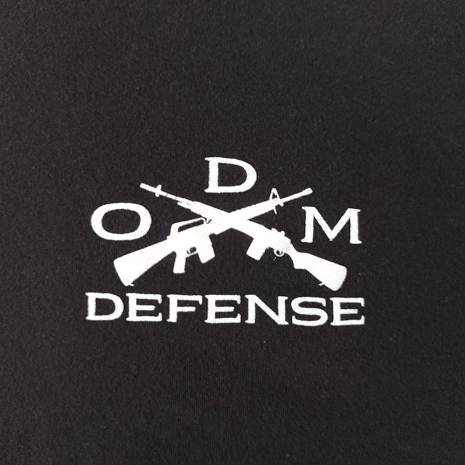 ODM Defense T Shirt Mens Size Large Black 2nd Amendment American Flag