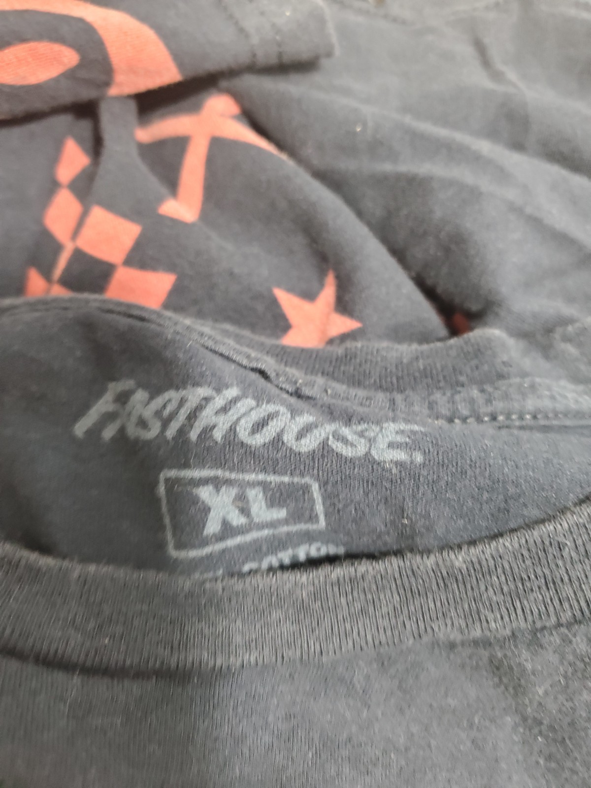 Fasthouse Customs When Rules Were Few T-shirt Black Size XL Short Sleeved Cars