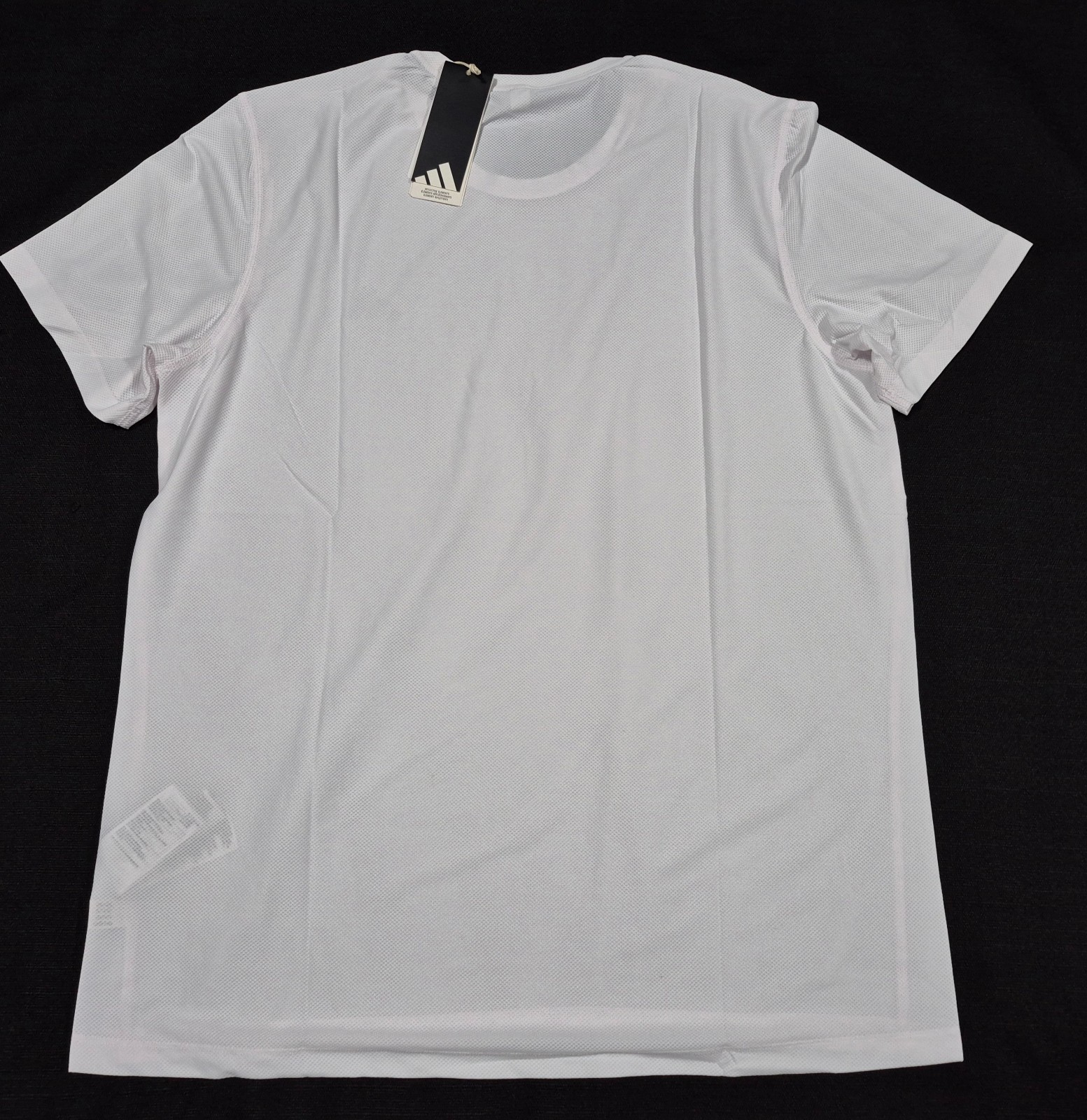 Adidas Mens OWN THE RUN Shirts S/S Training White Blackr- Jersey Jogging IK7436