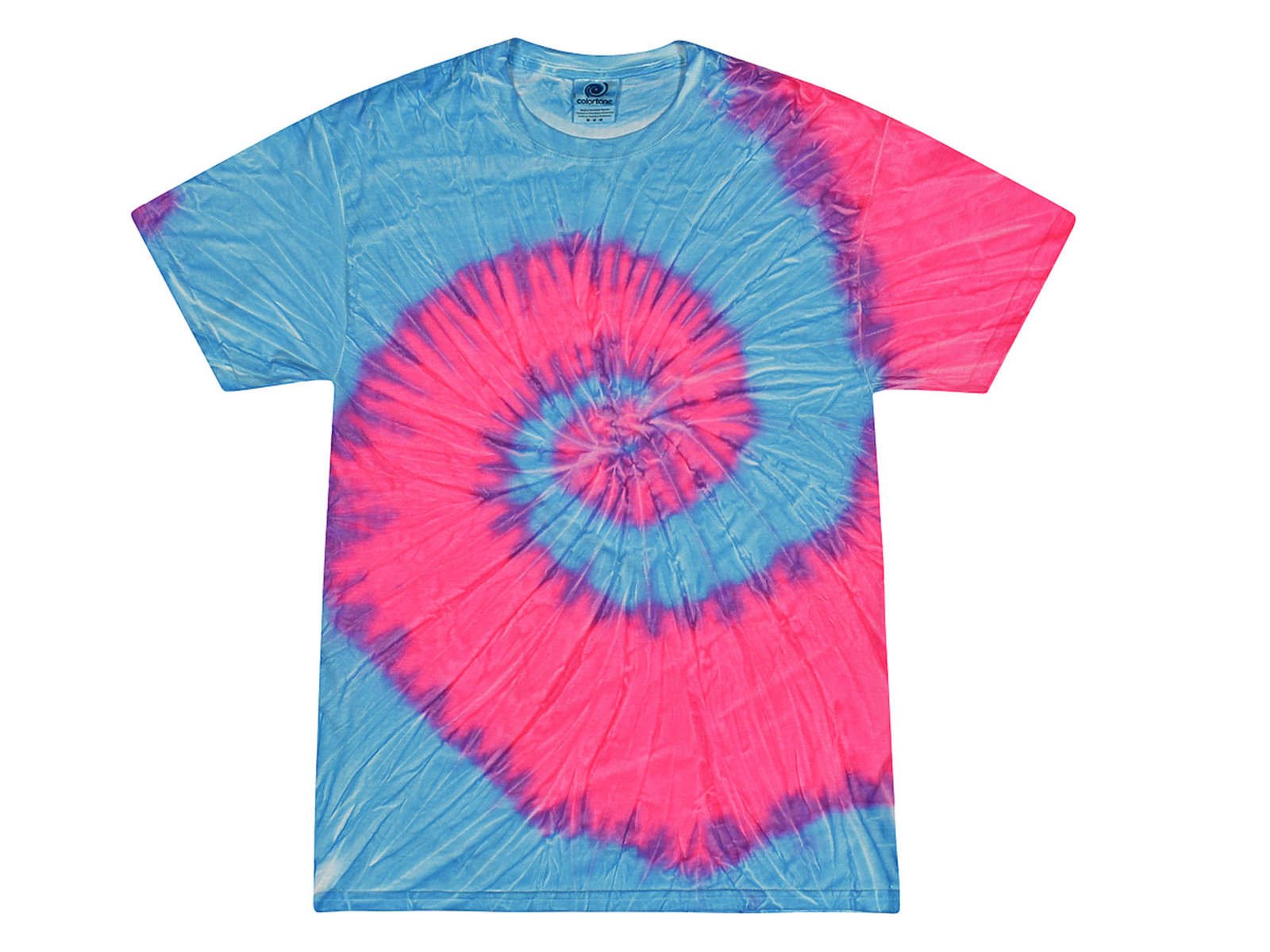Tie Dye T-Shirts Multi-Color Kids & Adult 100% Cotton Colortone