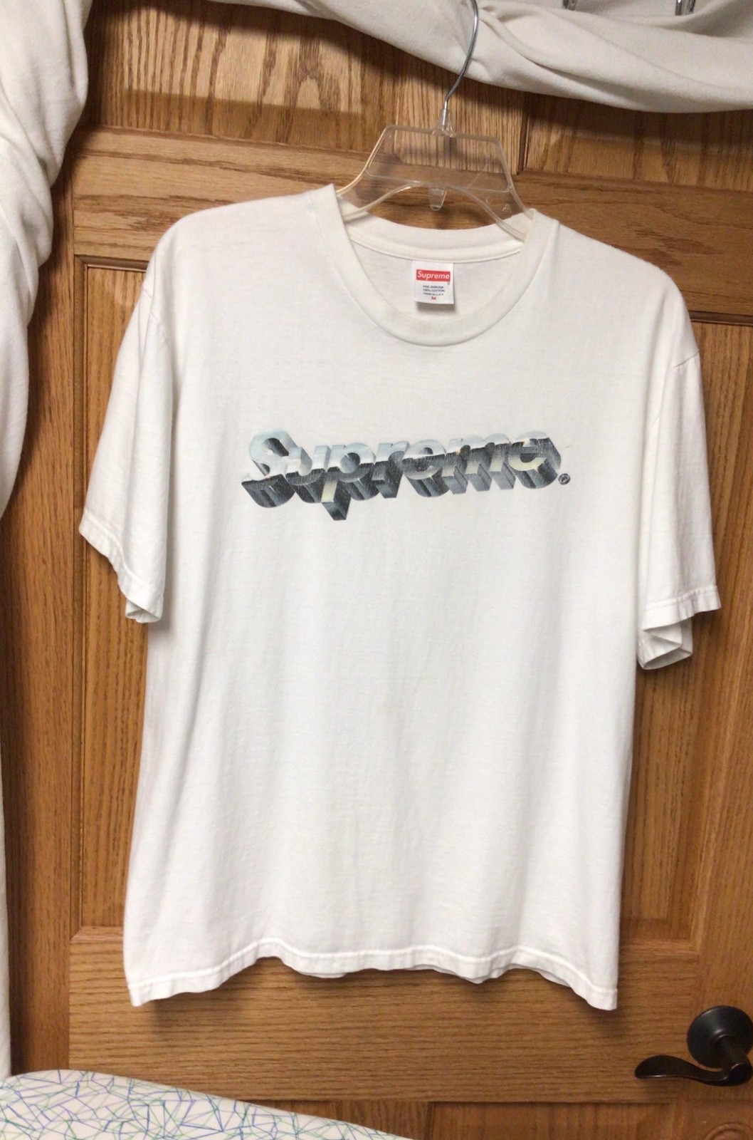 Supreme Chrome Logo Tee White SS20 T-Shirt Size Medium – Made in USA