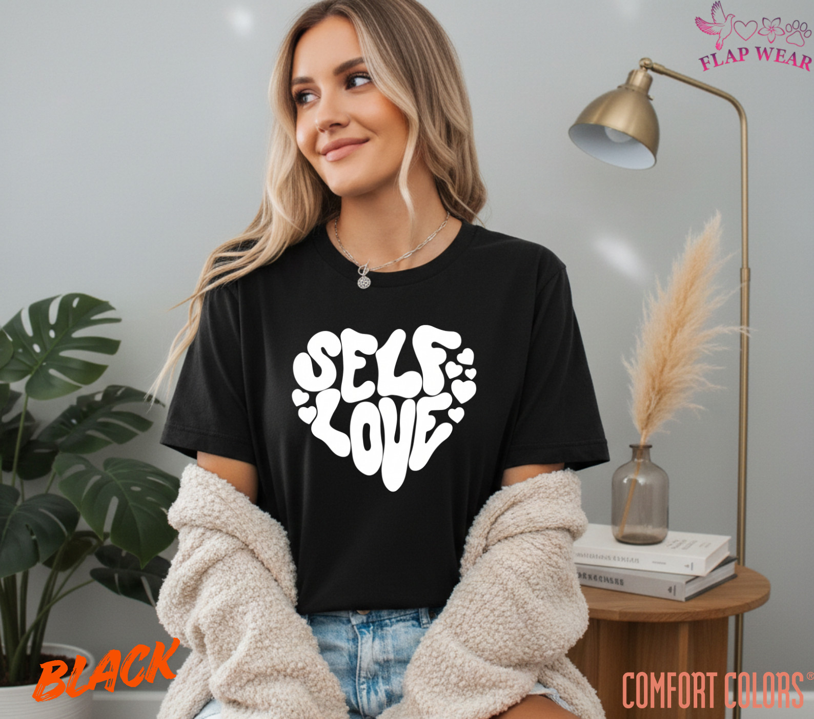 Unisex Self Love Retro Heart T shirt Men T shirt Women valanity Romantic