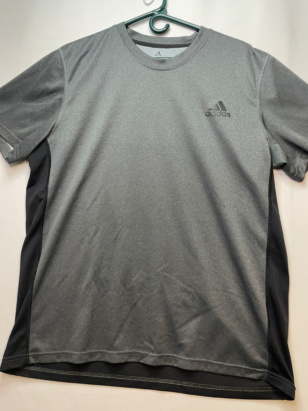 Adidas Climacool shirt mens XL short sleeve gray