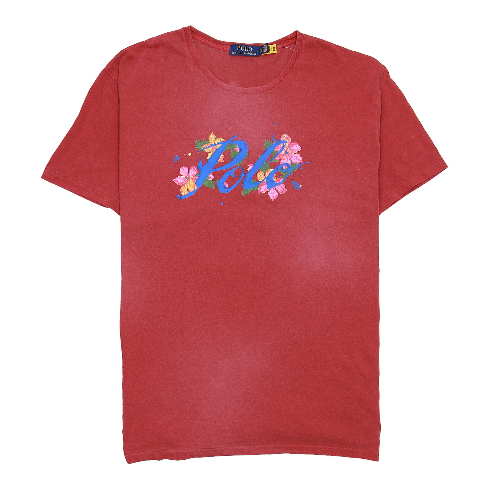 Polo Ralph Lauren Mens Tropical Graphic Crew Neck T-Shirt (XLarge, Red) $60