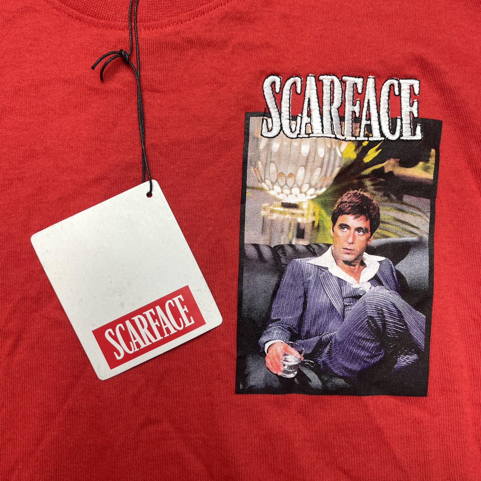 Scarface X Reason Shirt Mens Medium Red Tony Montana Double Sided Graphic