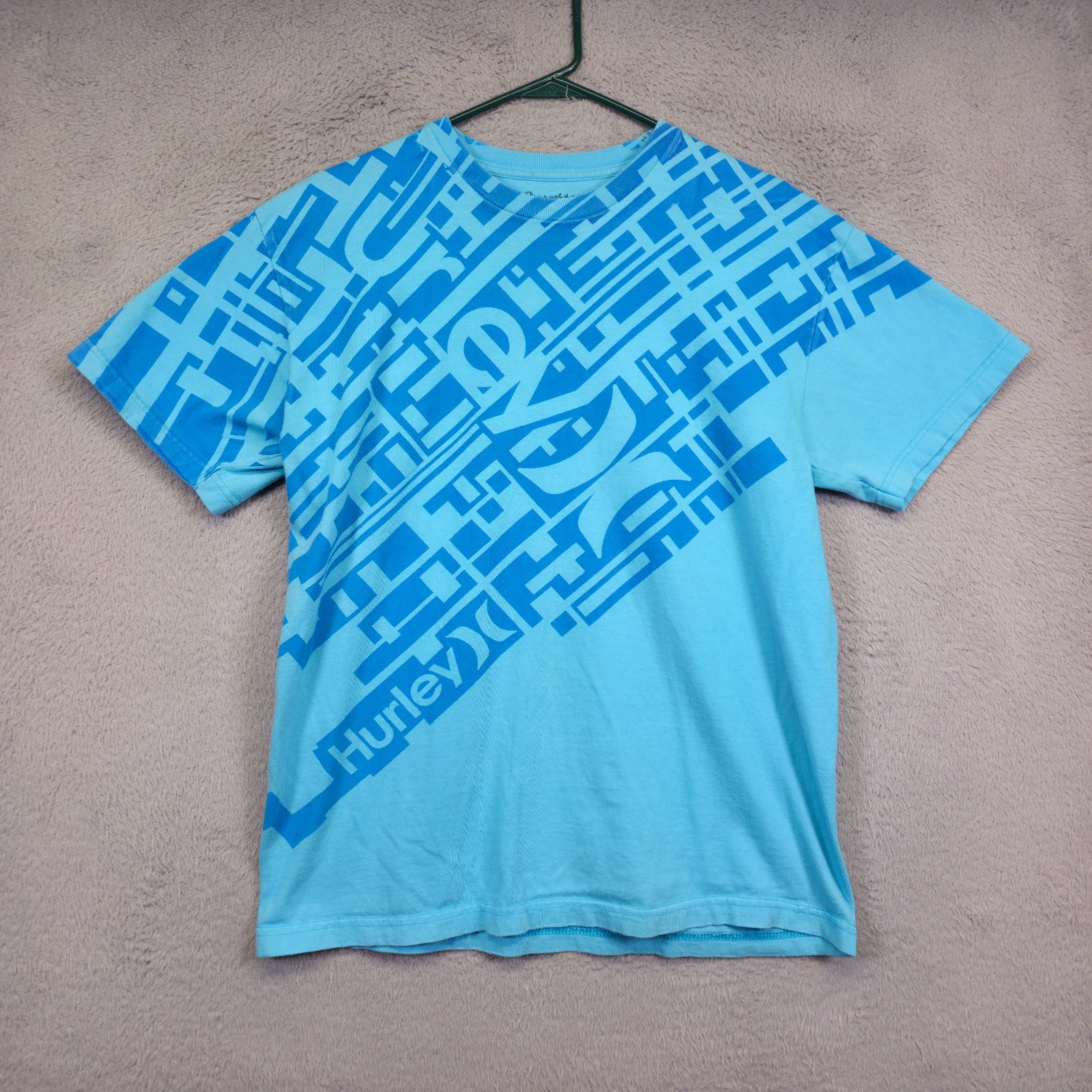 Y2K Hurley Shirt Lot of 2 Mens L Pink Blue Freedom of Choice Graphics Print Tee