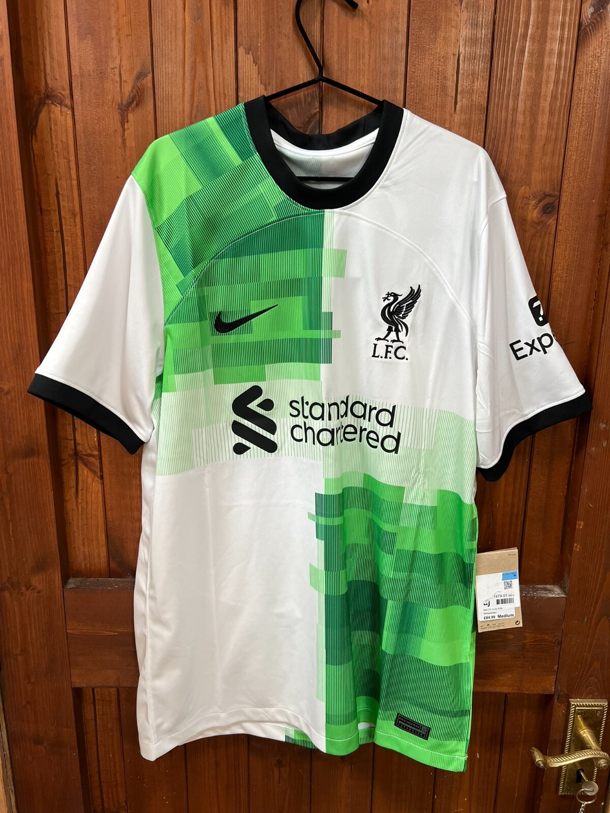 Nike Dri-Fit ADV Liverpool FC 23/24 Match Away &lsquo;White Green » Size M (DX2617 101)