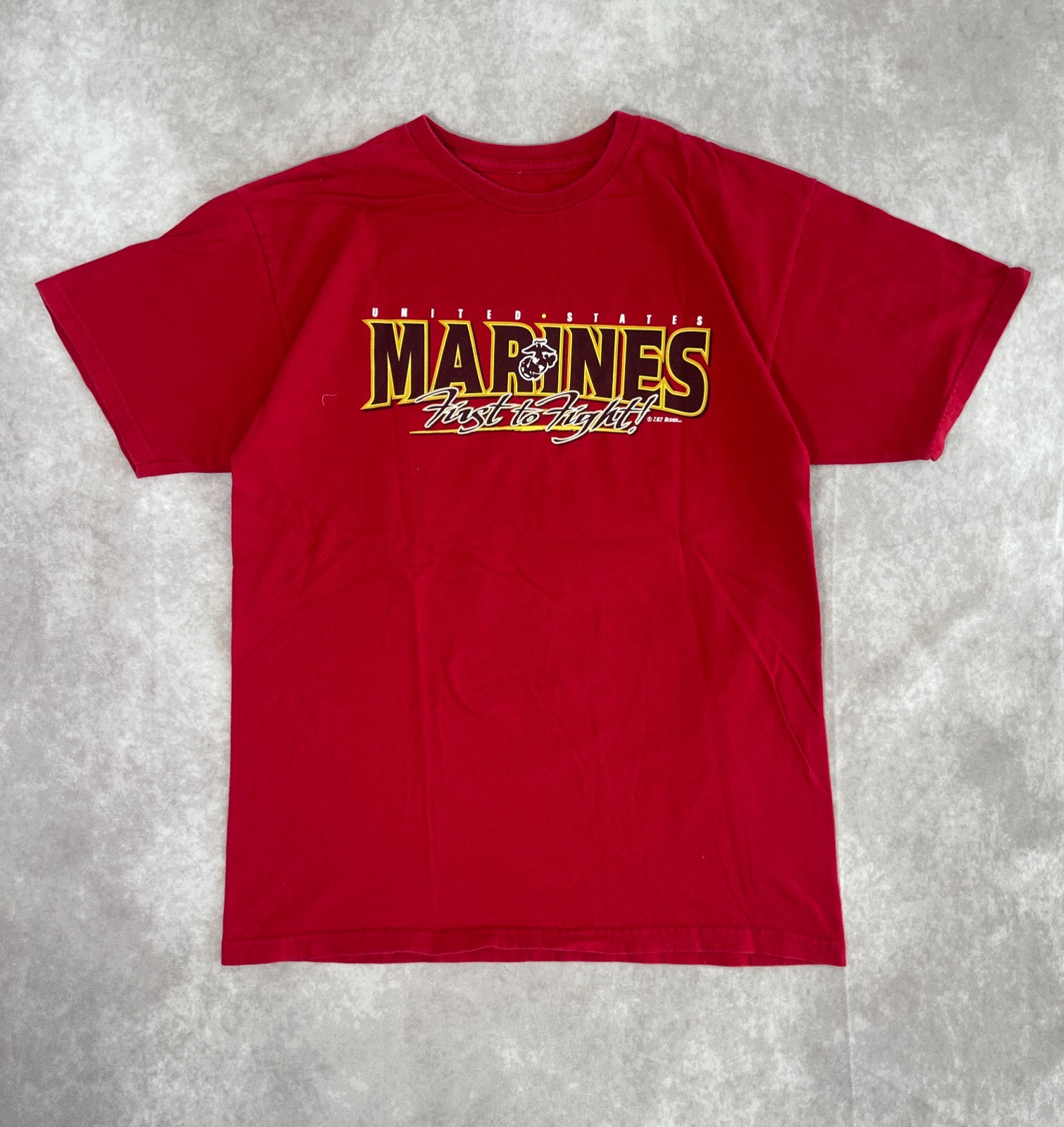 United States Marines Shirt Mens Medium Red 7.62 Design Military Cotton USA
