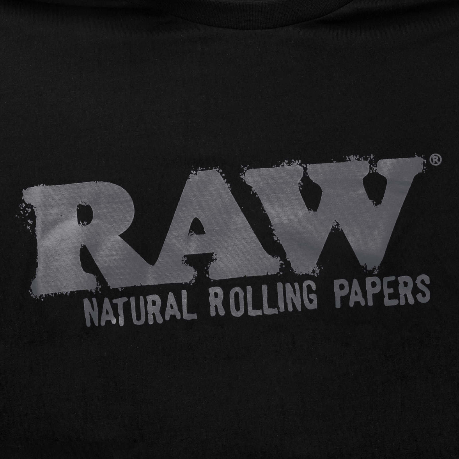 RAW Long Sleeve V-Neck Shirt | Black on Black