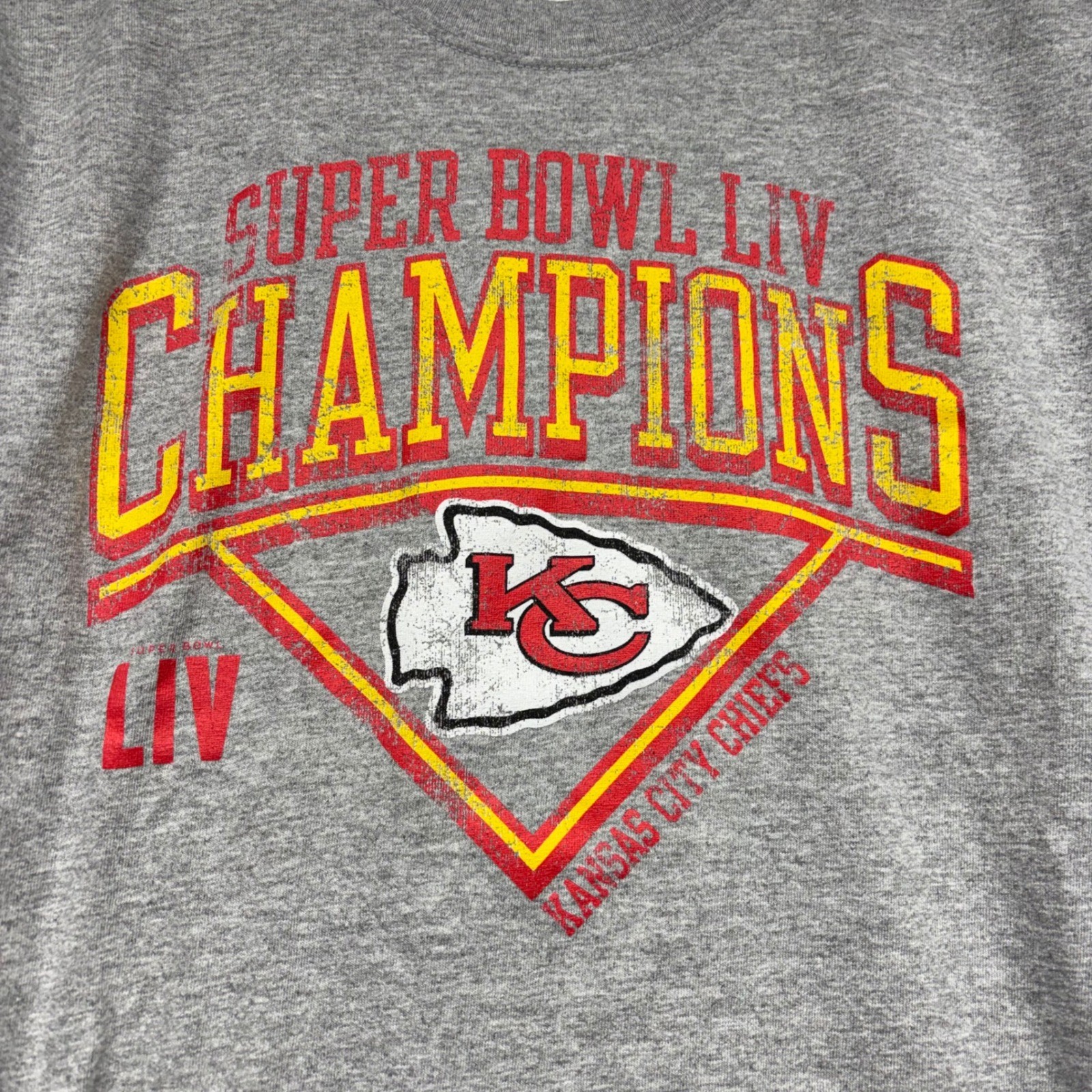 NFL Team Apparel Kansas City Chiefs Super Bowl LIV Champions T-Shirt Mens XL