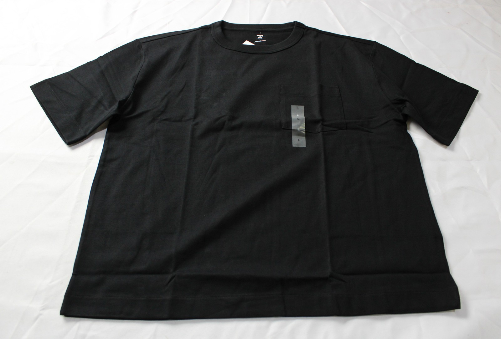 Mode Of One Men&rsquo;s Short Sleeve Crew Neck Relaxed Tee EH6 Deep Black Large