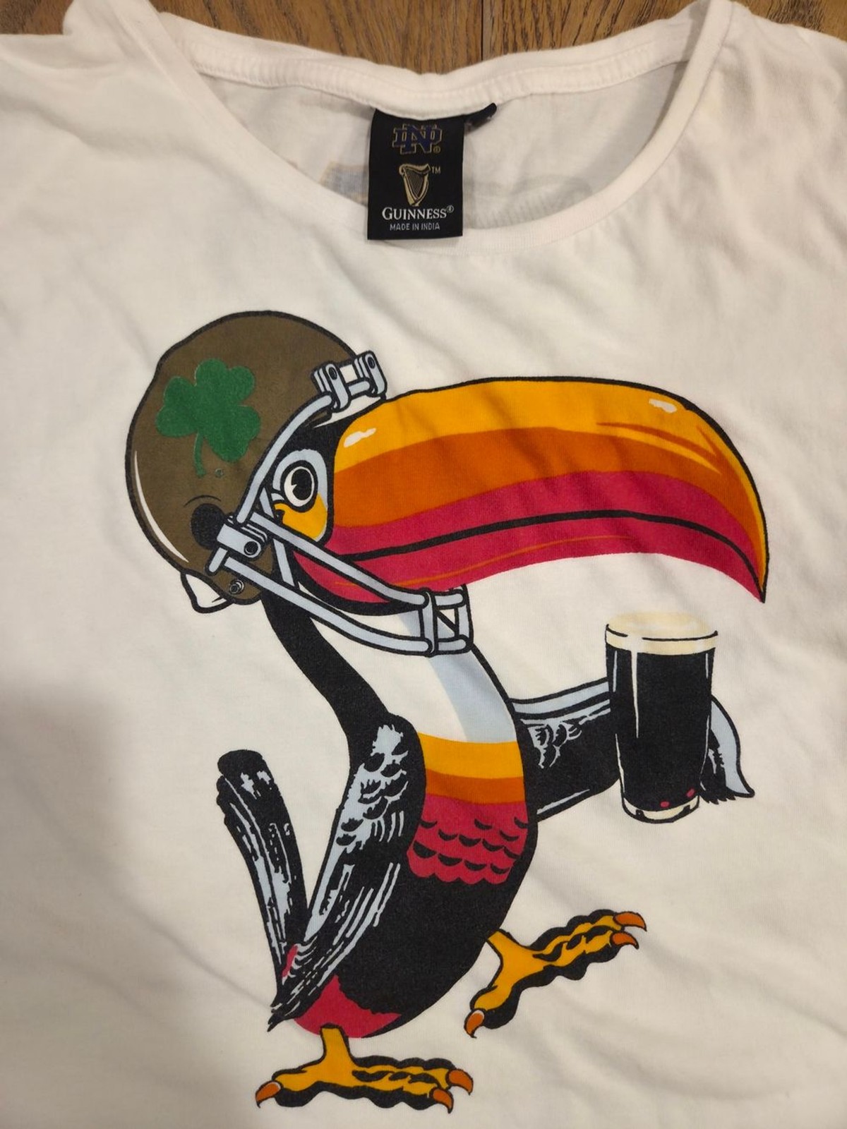 Vintage Irish Pub Style Notre Dame x Guinness Toucan Graphic Tee 3XL