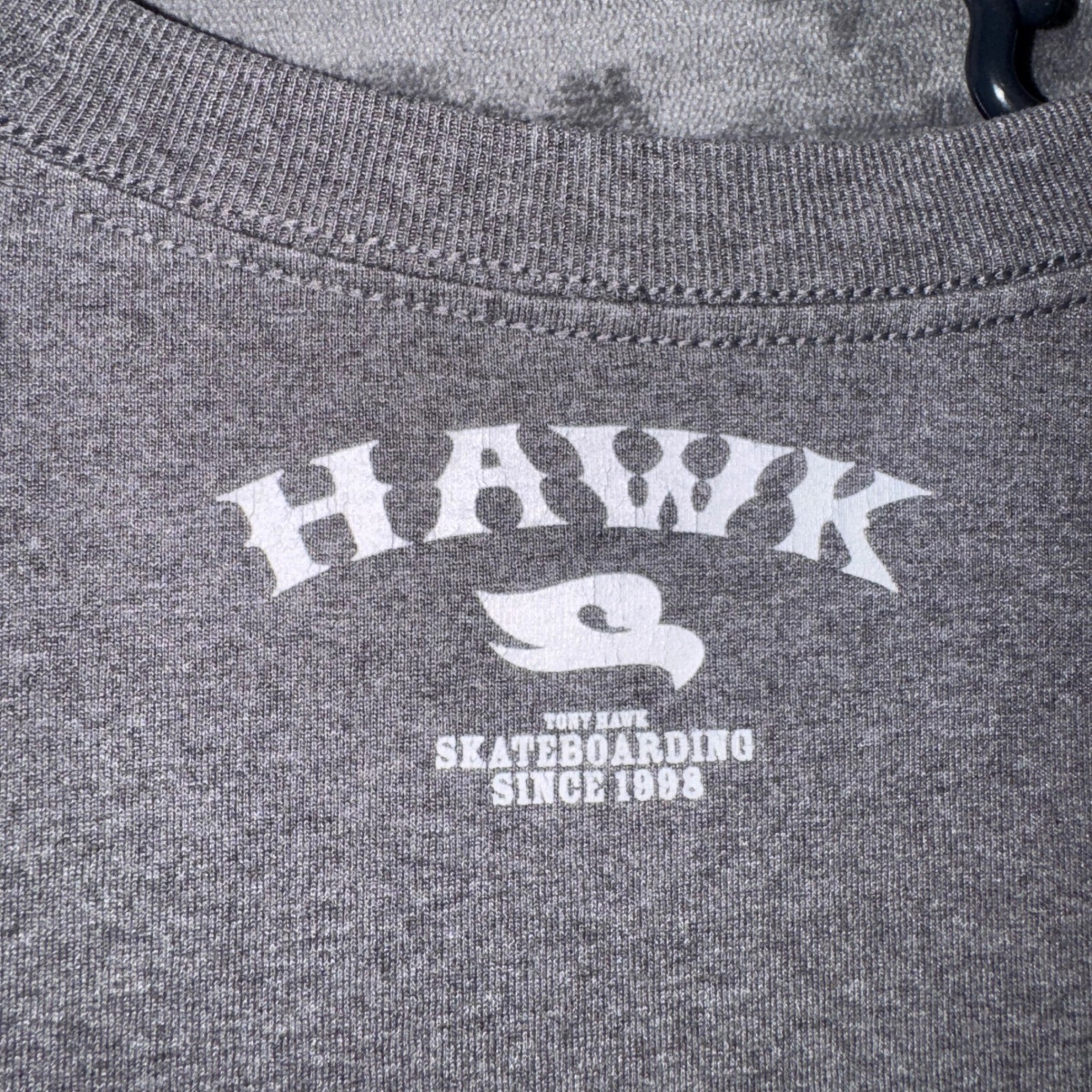 Men&rsquo;s Large Vintage Tony Hawk T-Shirt Gray Excellent Skateboarding Graphic