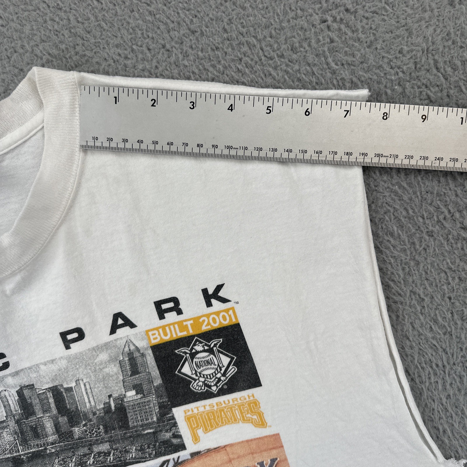 Vtg LEE Sport XL White Cut Off T Shirt 2006 Pittsburg Pirates PNC Park Baseball