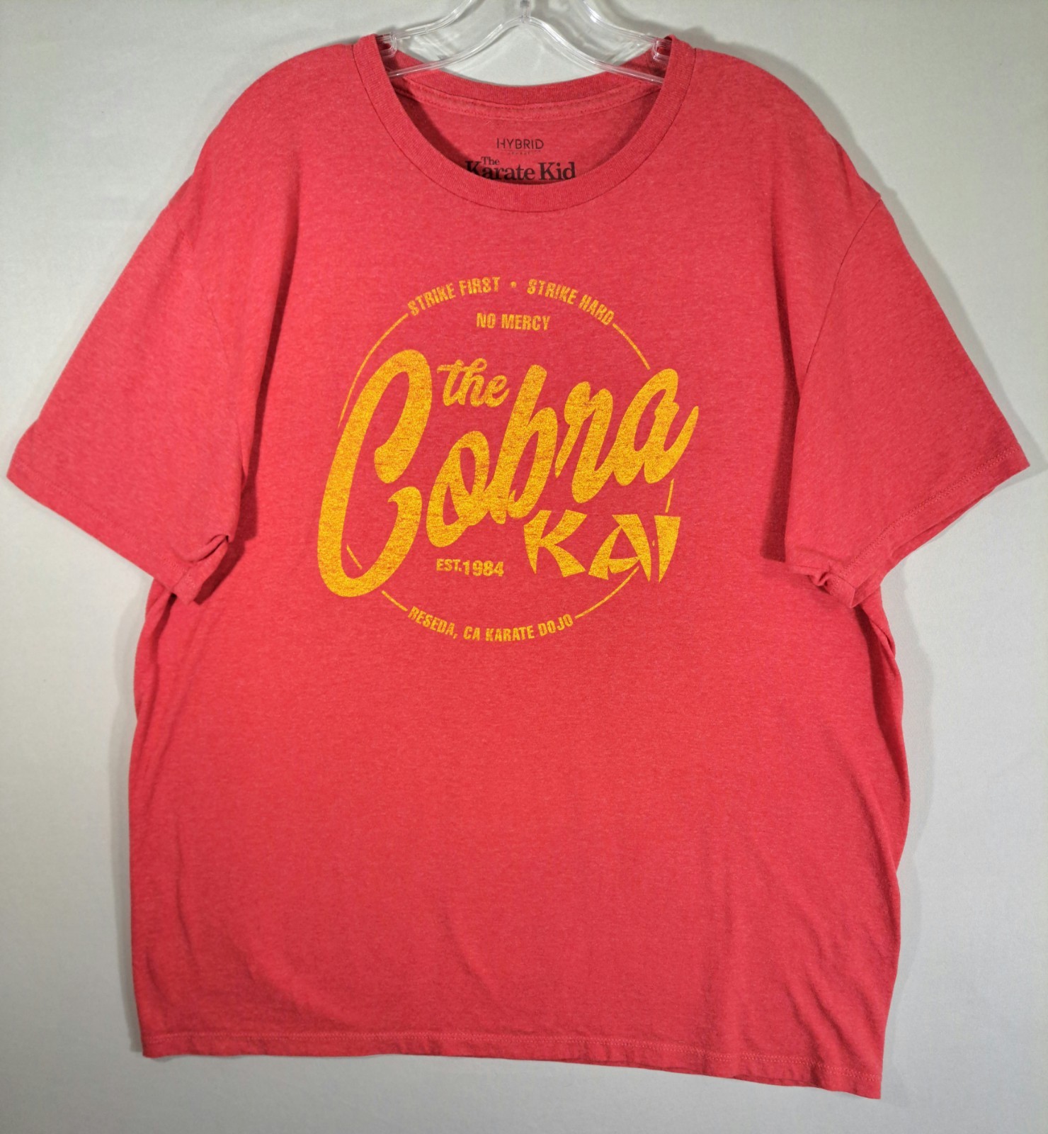 The Karate Kid Adult Size XL COBRA KAI T-Shirt Print Logo By Hybrid