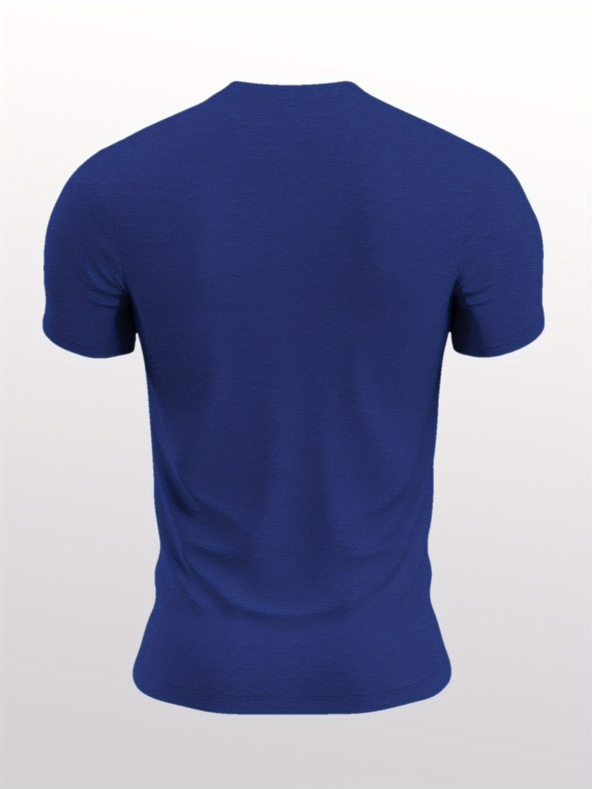 1pc Men&rsquo;S Casual French Quote T-Shirt Summer Top Geometric Pattern Round Neck ♮