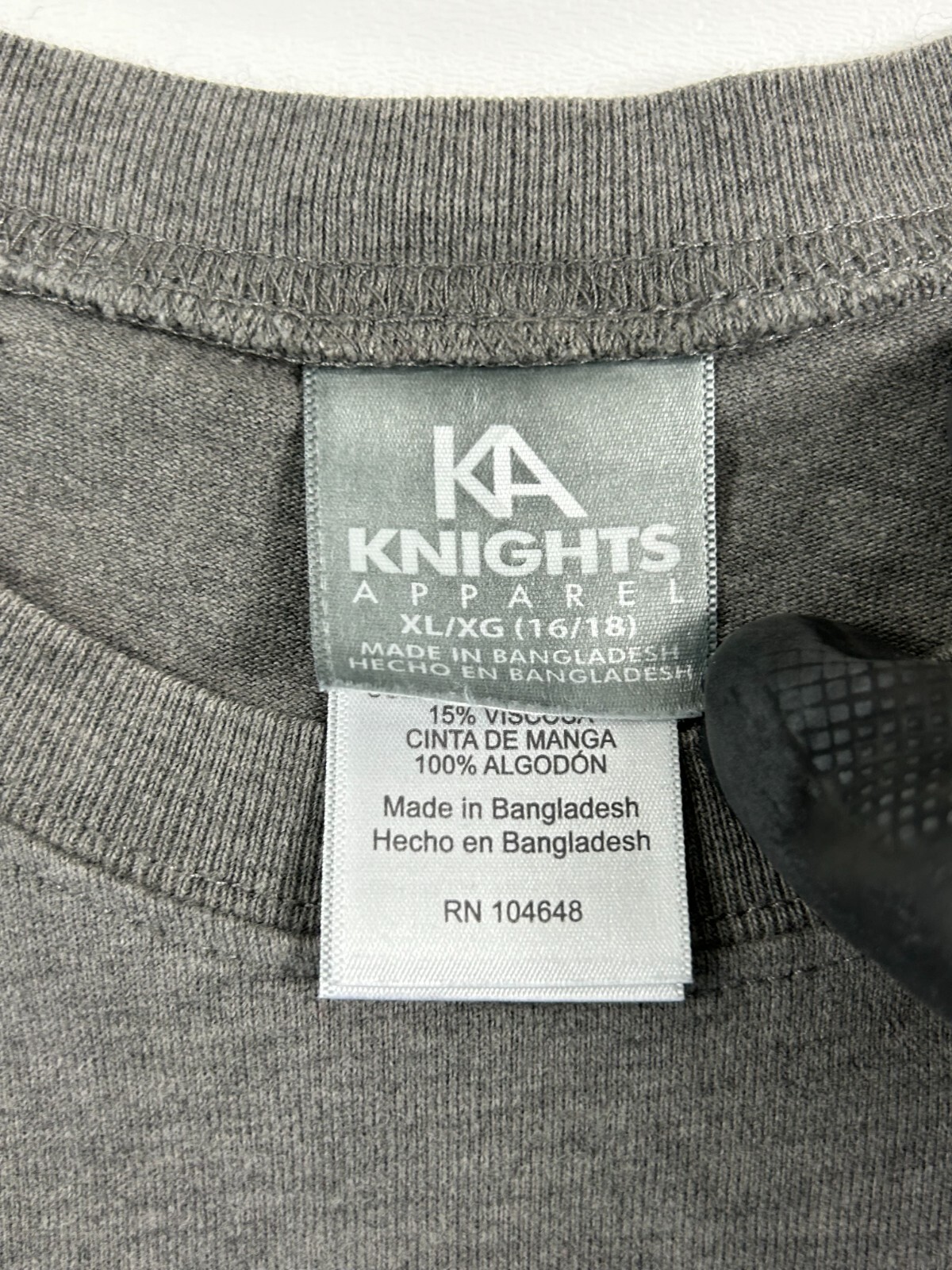 Knight Apparel T-Shirt Men&rsquo;s Gray XL Crewneck Long Sleeve Texas A&M University