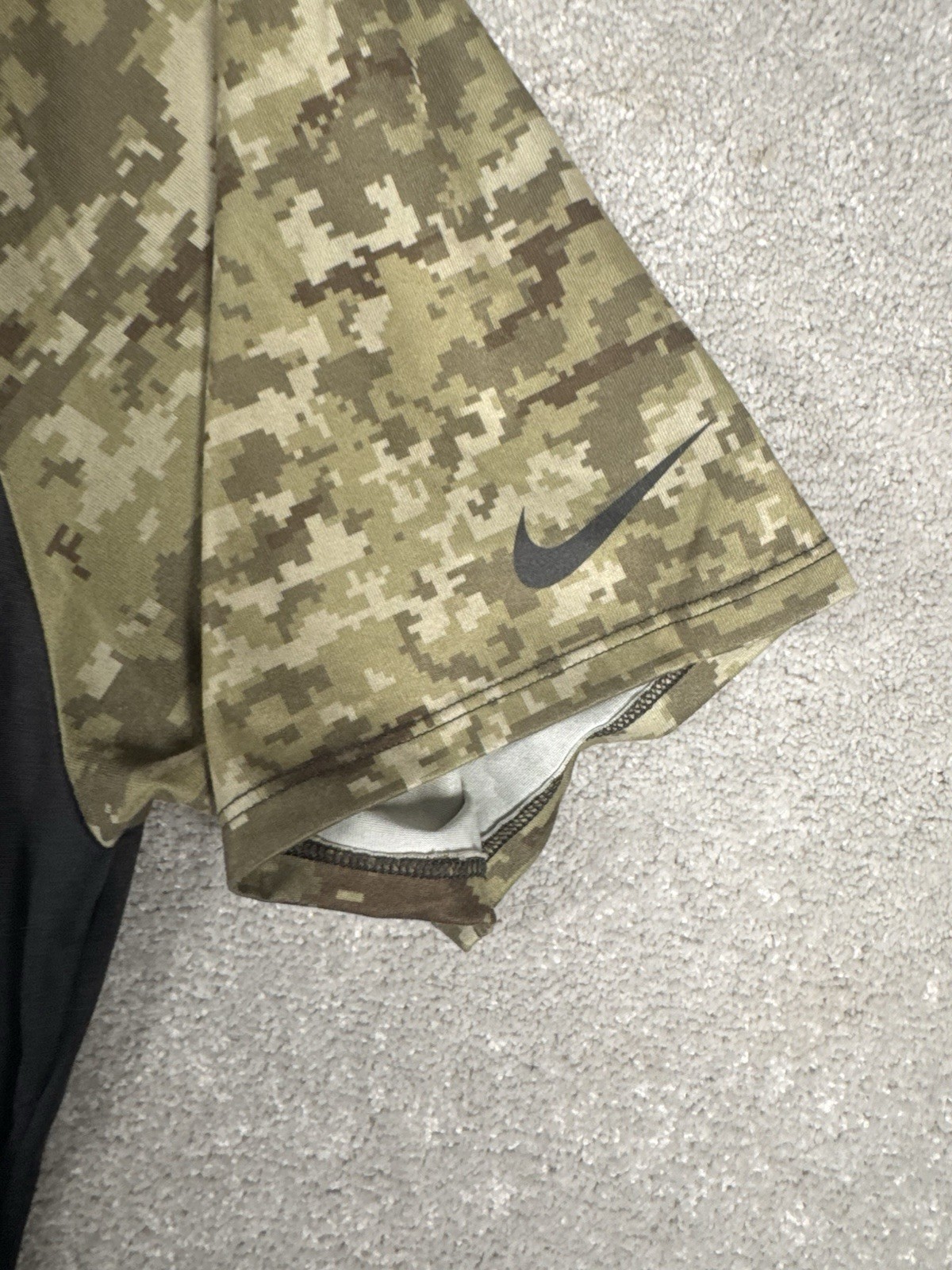 Nike Dri-fit Carolina Panthers Salute To Service NFL On Field Shirt XXL Camo