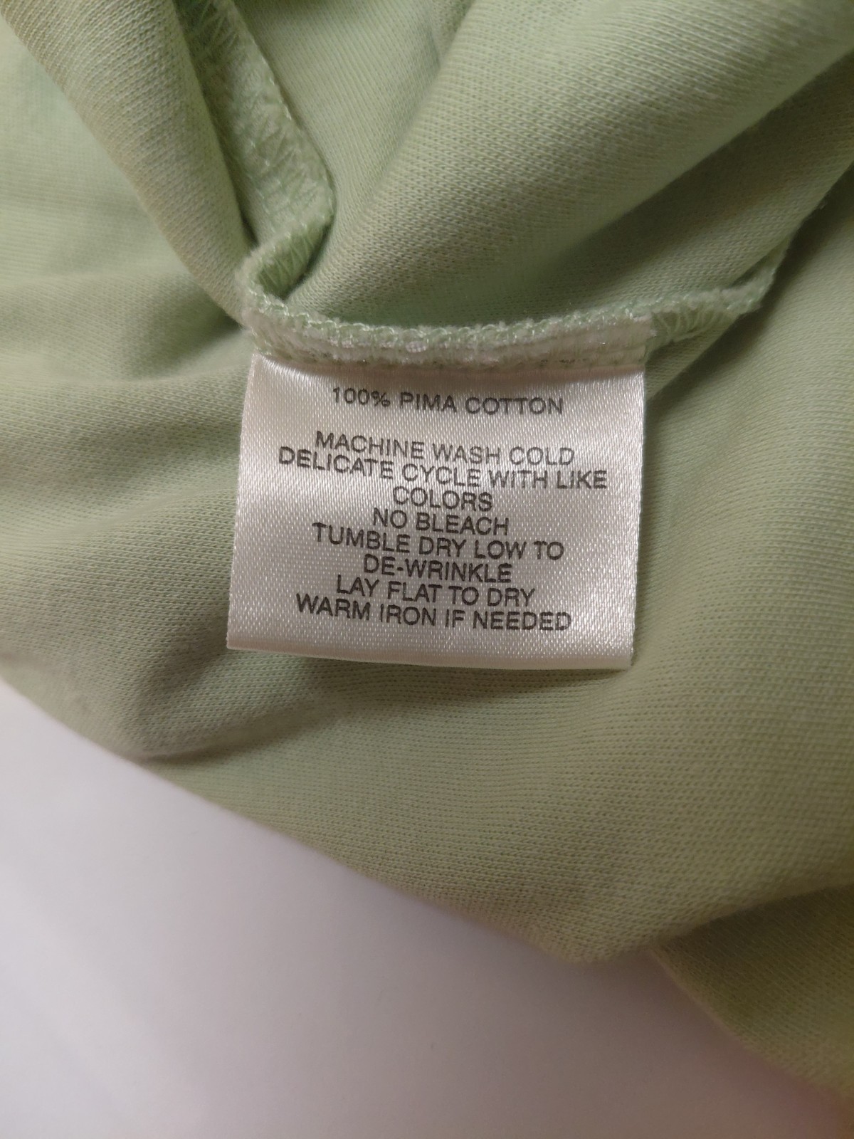 Robert Barakett Men XXL Shirt Sage Green 100% Pima Cotton Crew Neck Short Sleeve
