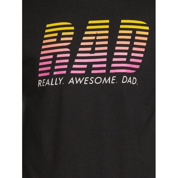 Way To Celebrate Men&rsquo;s Father&rsquo;s Day &lsquo;Really Awesome Dad&rsquo; TShirt Black 3XXL(54-56