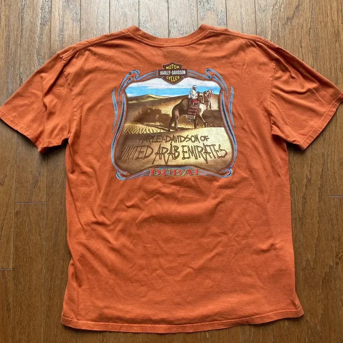 Harley Davidson Dubai UAE Bad To The Chrome Rare Orange XL