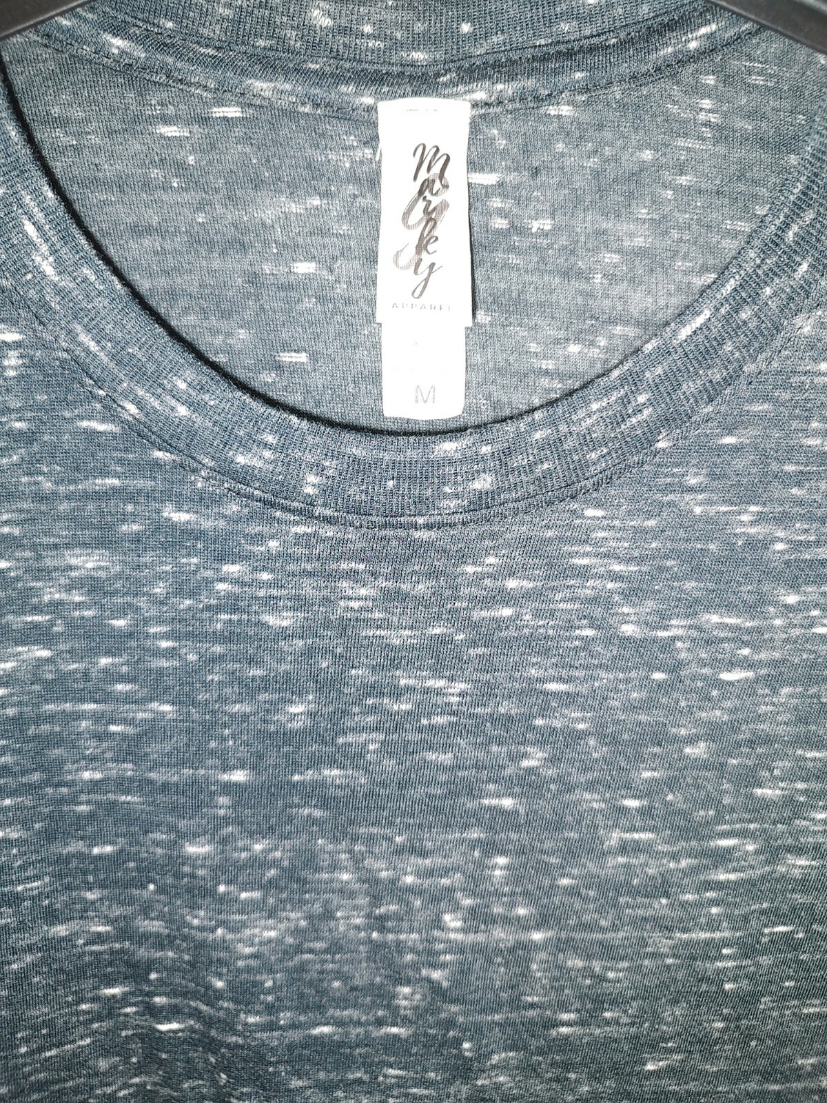 Marky G Men&rsquo;s Lightweight Short Sleeve T Shirt Black Blizzard New Size M Medium