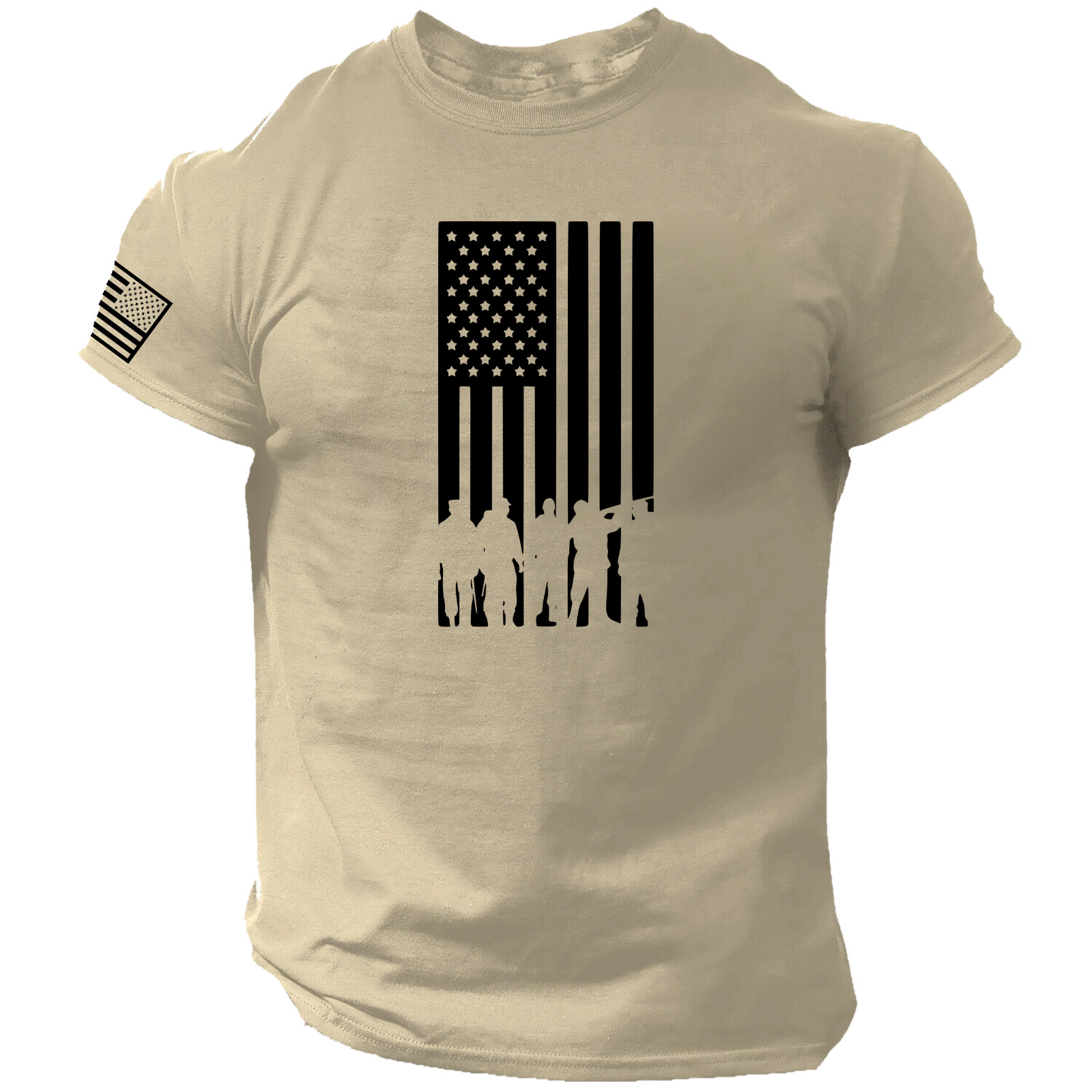 American Soldier Flag T Shirt, Military, Army, Marine, Navy, Air Force, USA